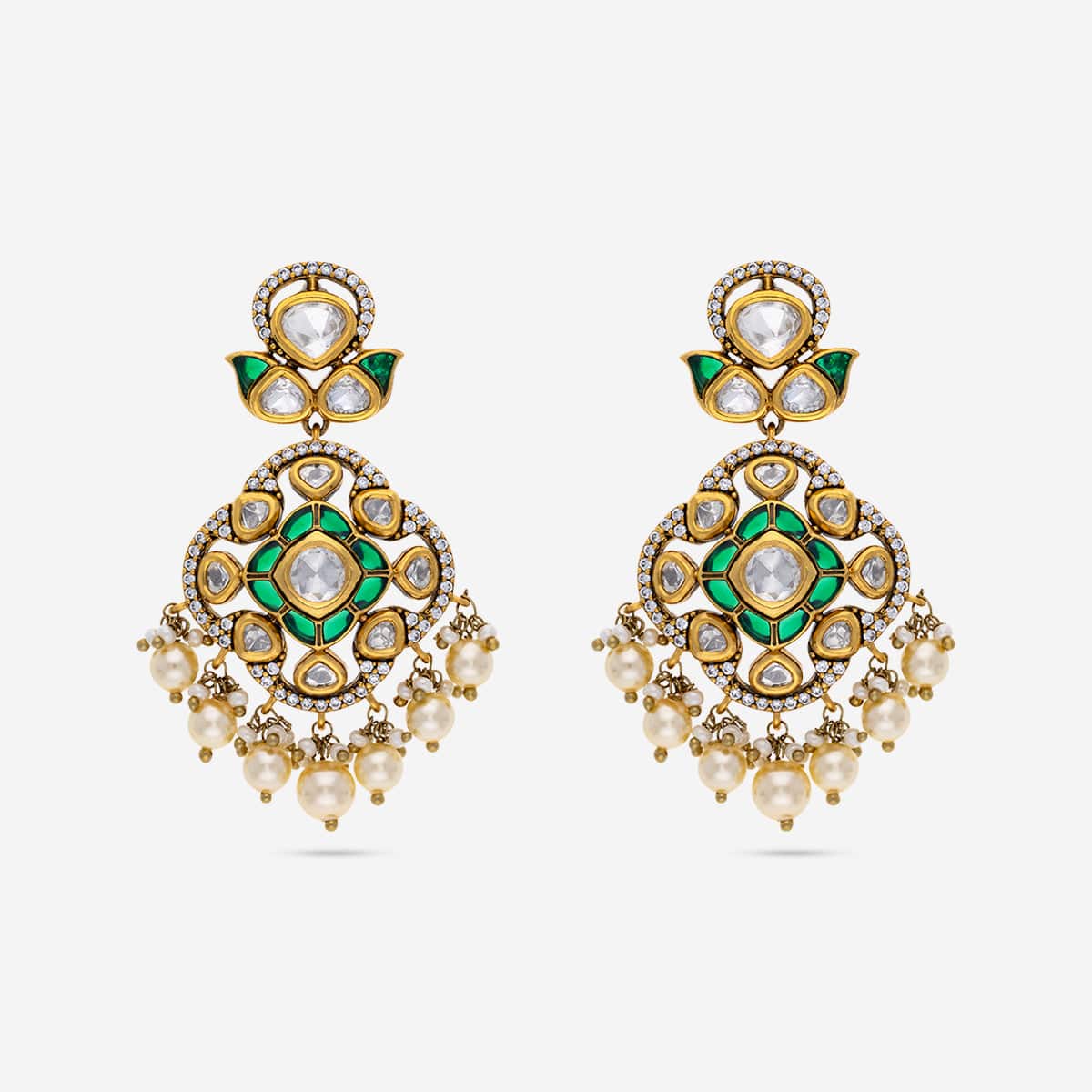 Kundan Earring 182291 - Image 4