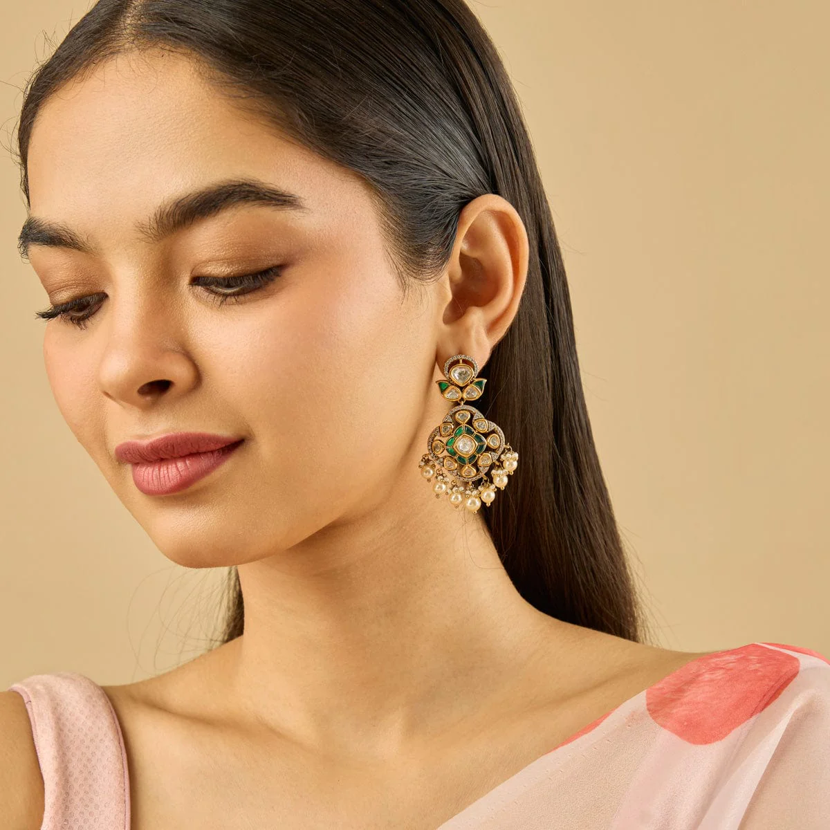 Kundan Earring 182291 - Image 6