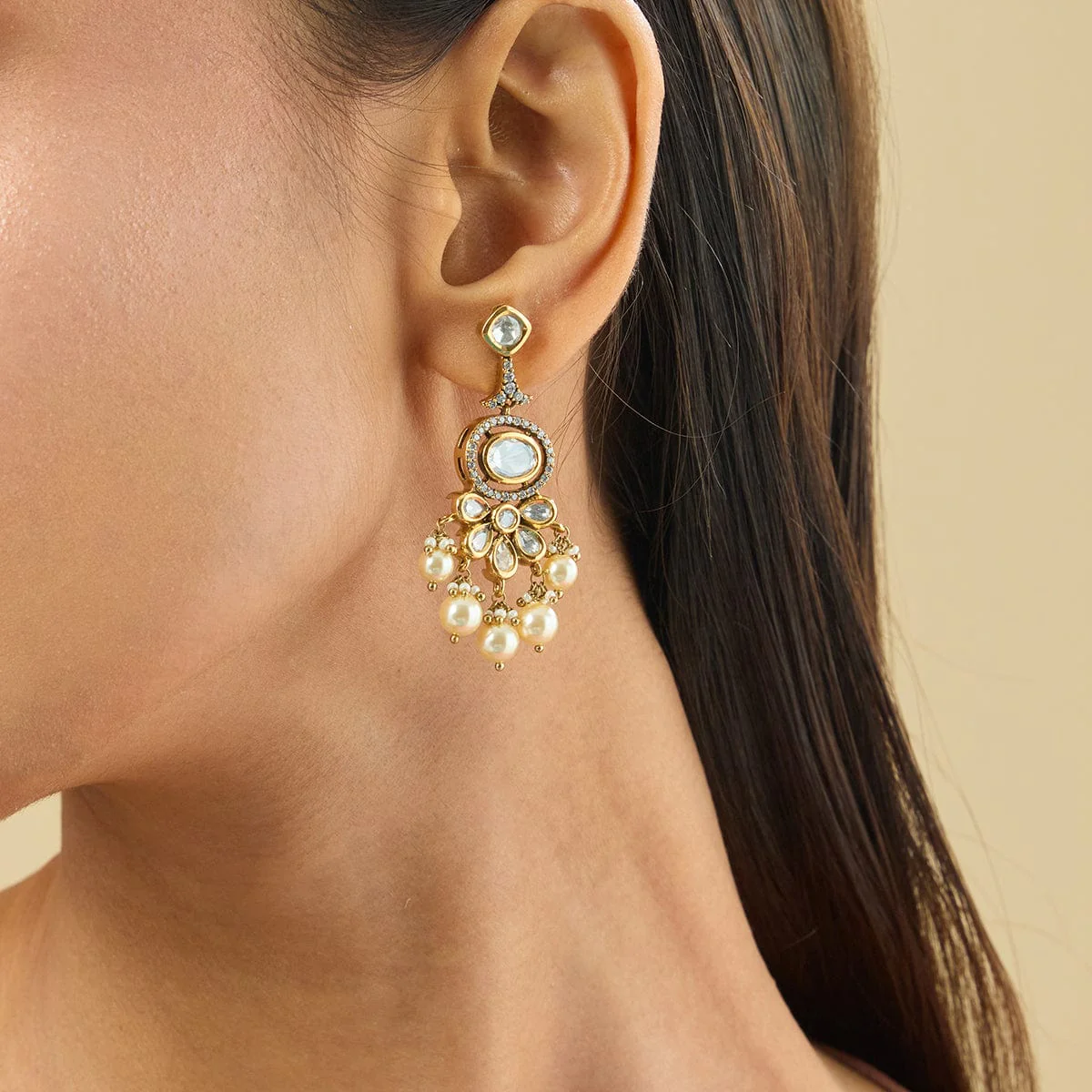 Kundan Earring 182292 - Image 2