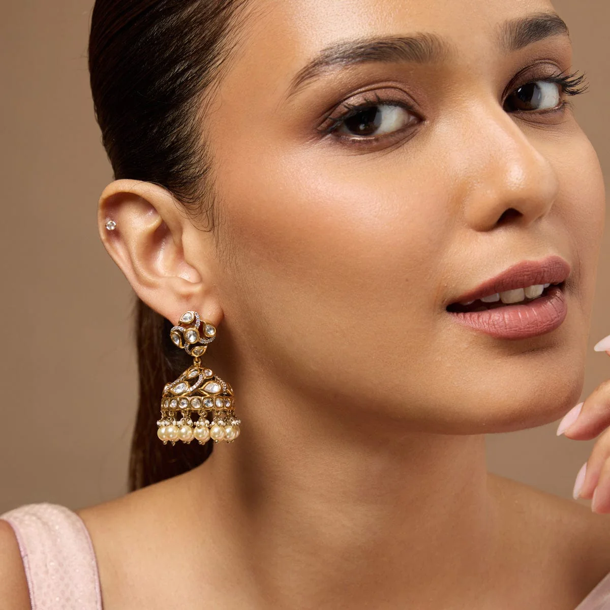 Kundan Earring 184776 - Image 3