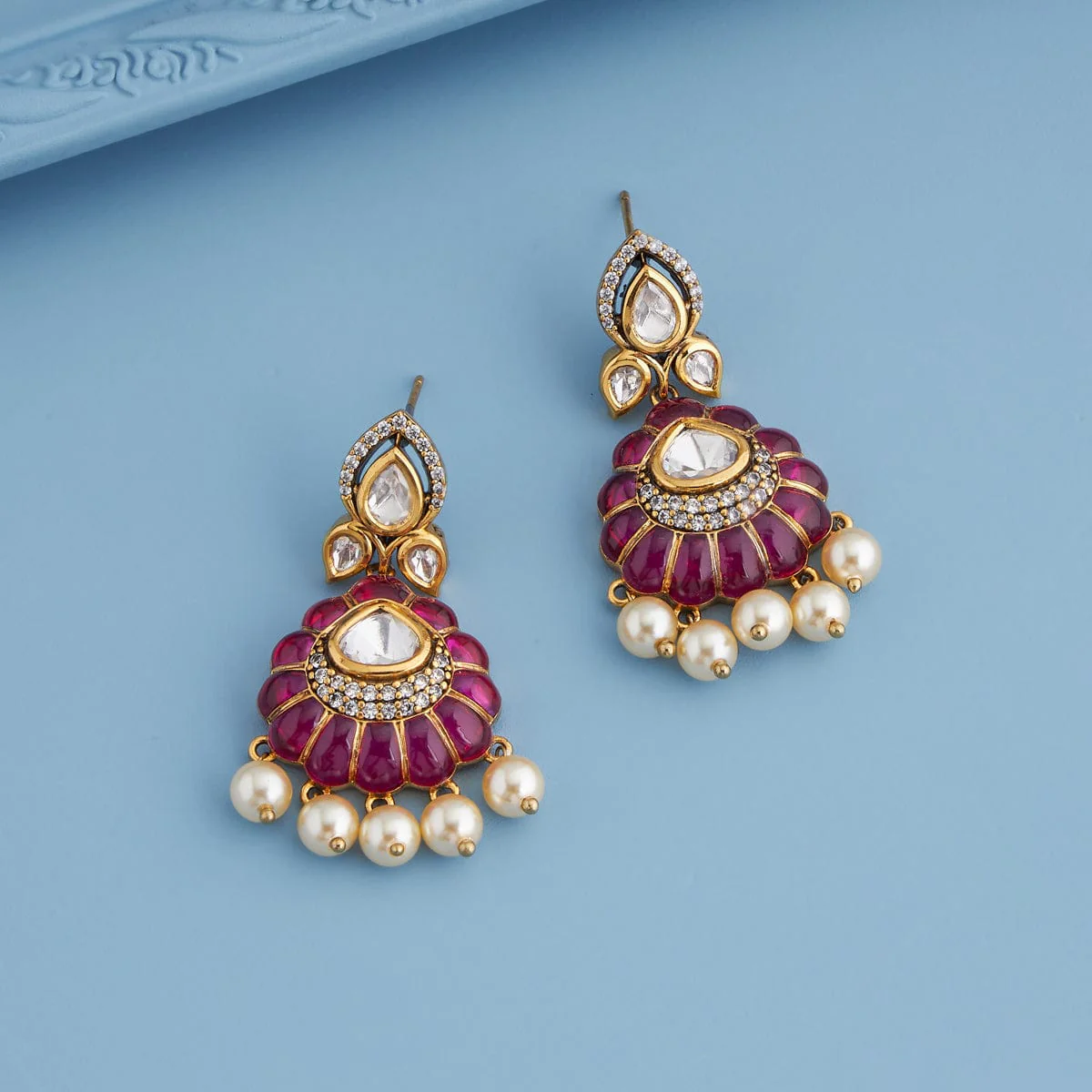 Kundan Earring 184777 - Image 2