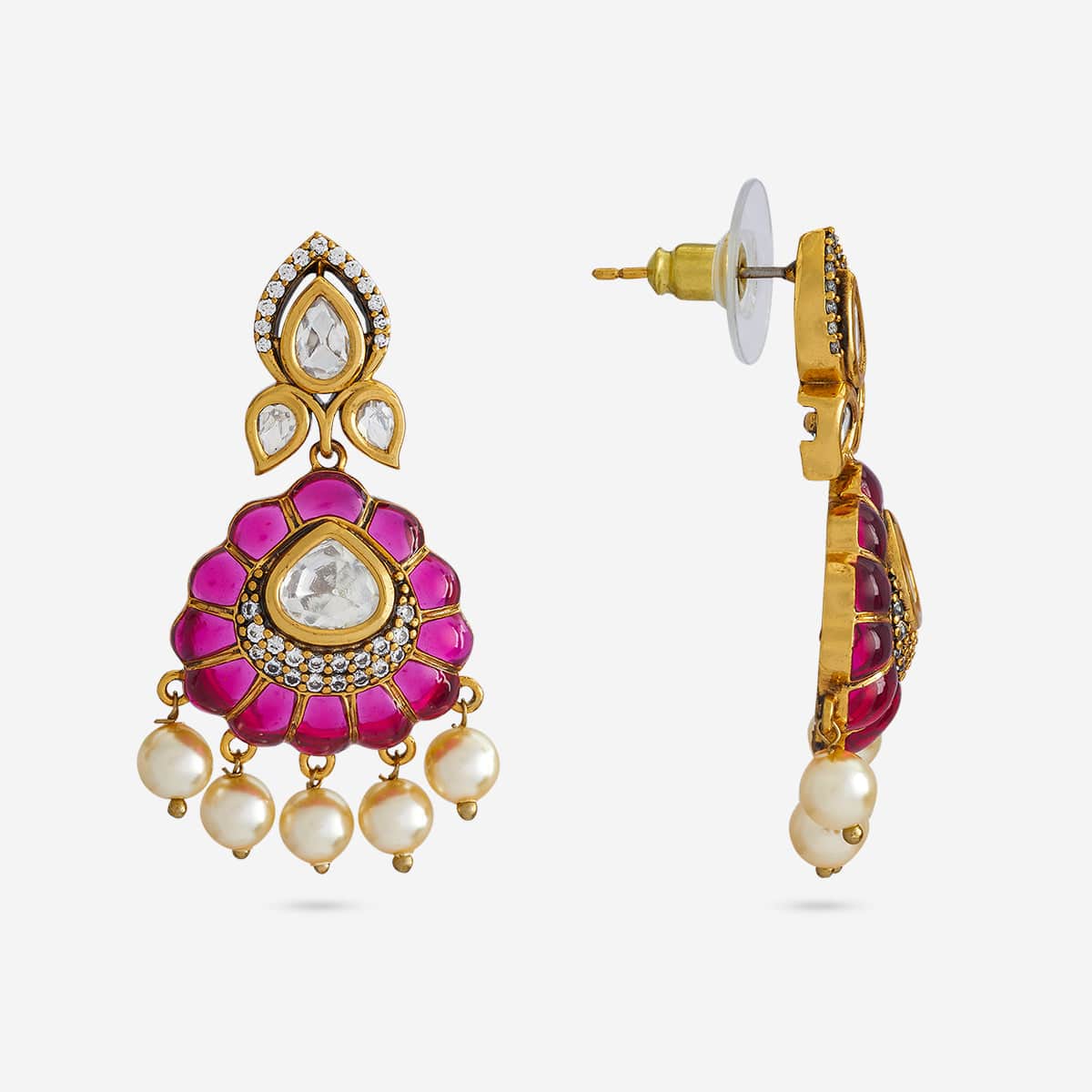 Kundan Earring 184777 - Image 3