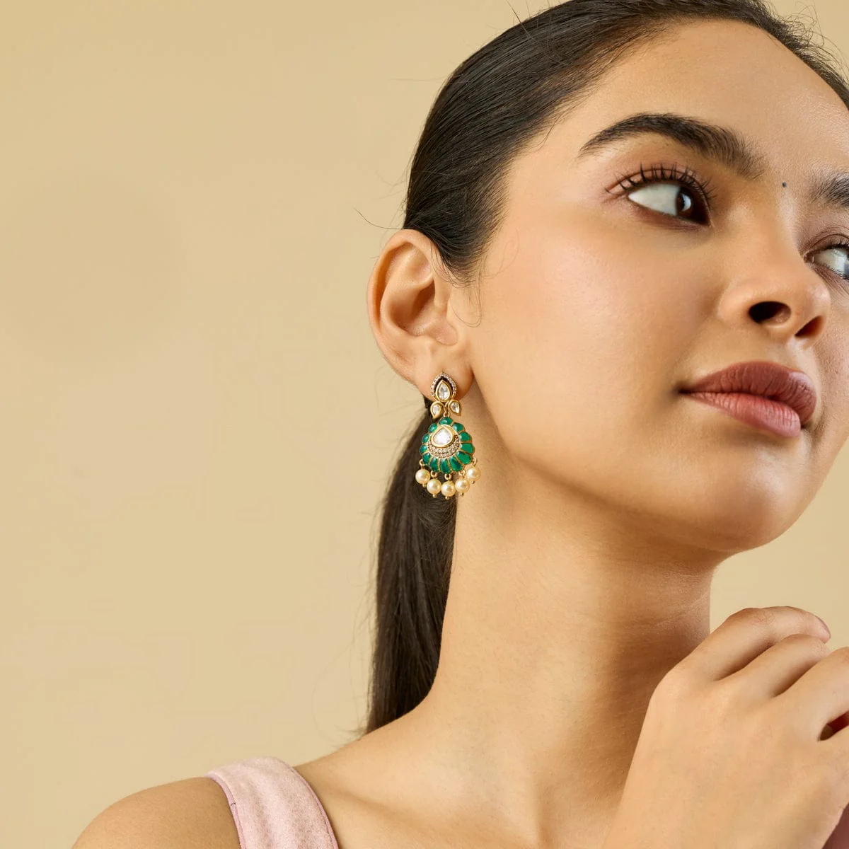 Kundan Earring 184777 - Image 7