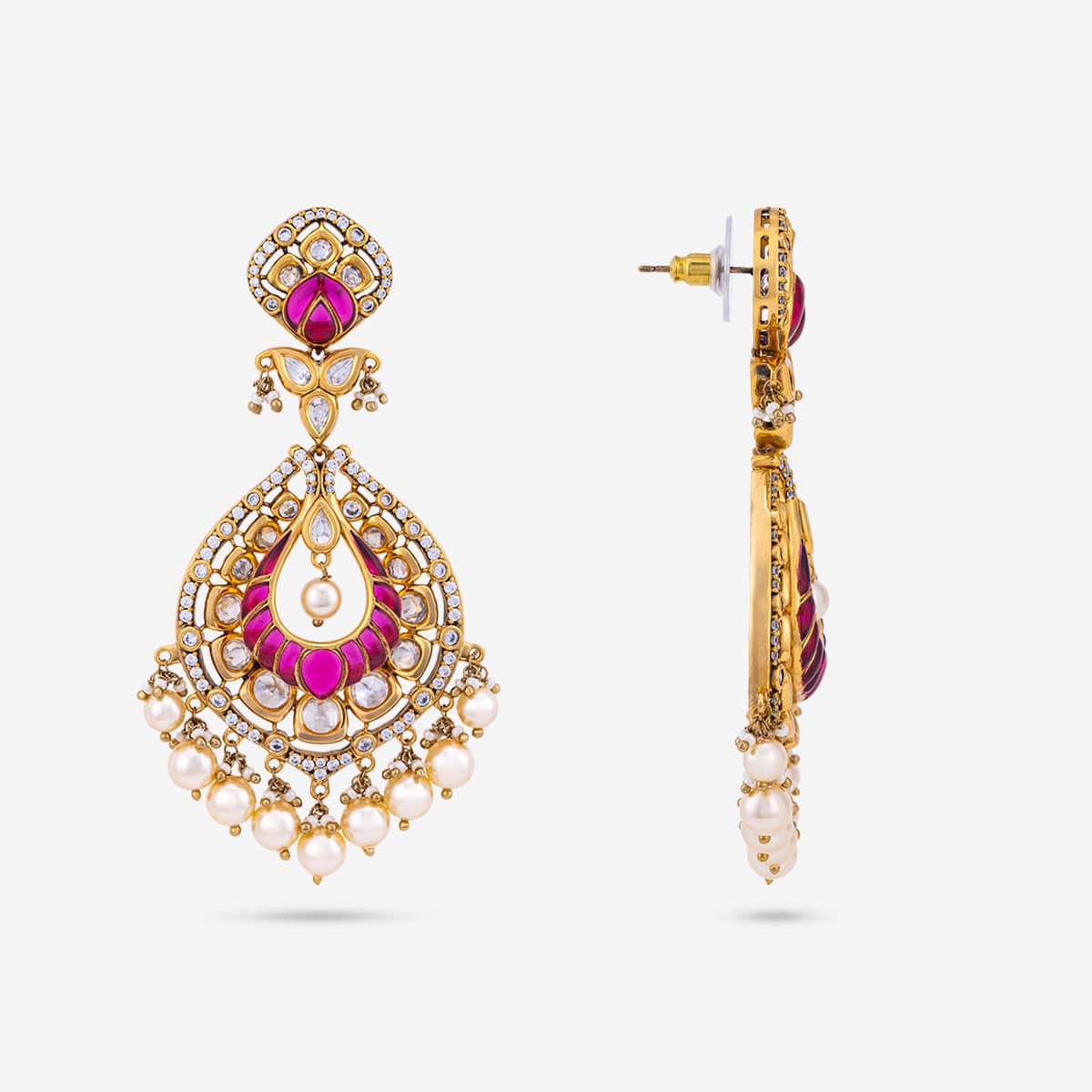 Kundan Earring 184790 - Image 4