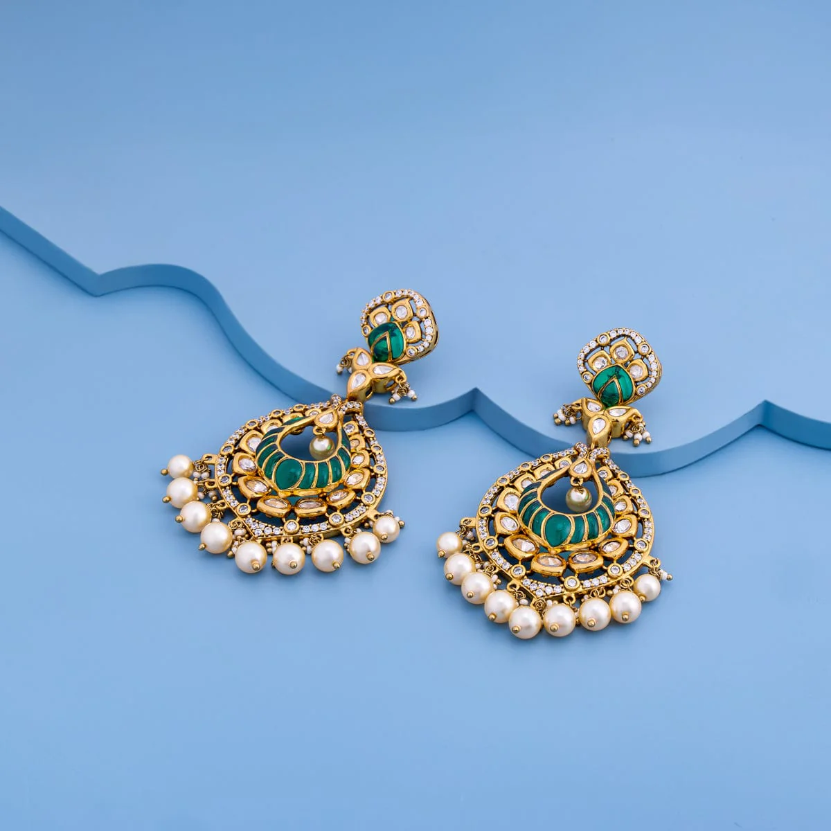 Kundan Earring 184790 - Image 6