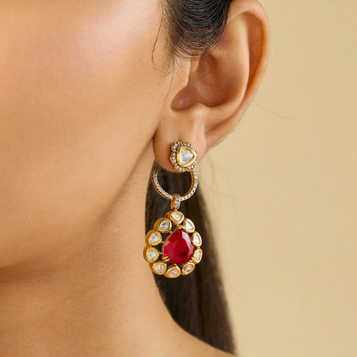 Kundan Earring 184803 - Image 3
