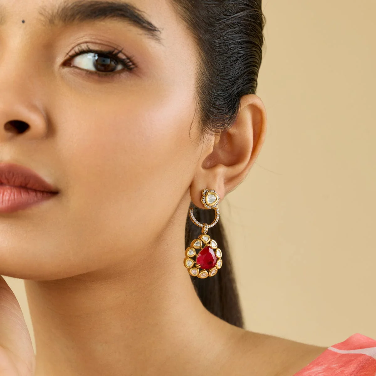 Kundan Earring 184803 - Image 4