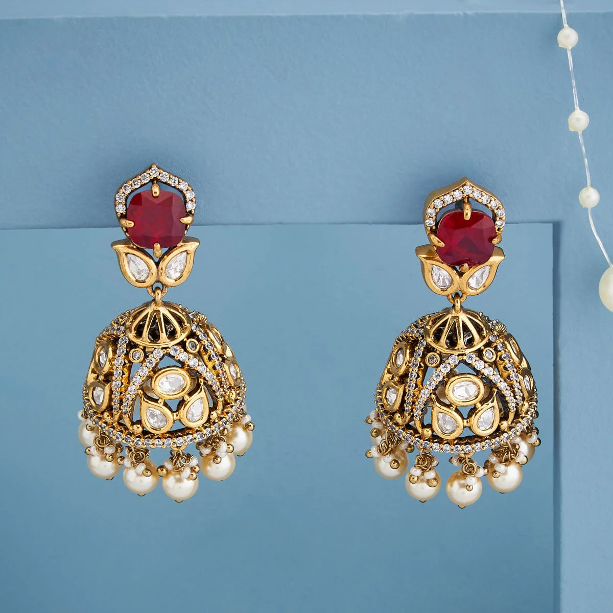 Kundan Earring 184822 - Image 2