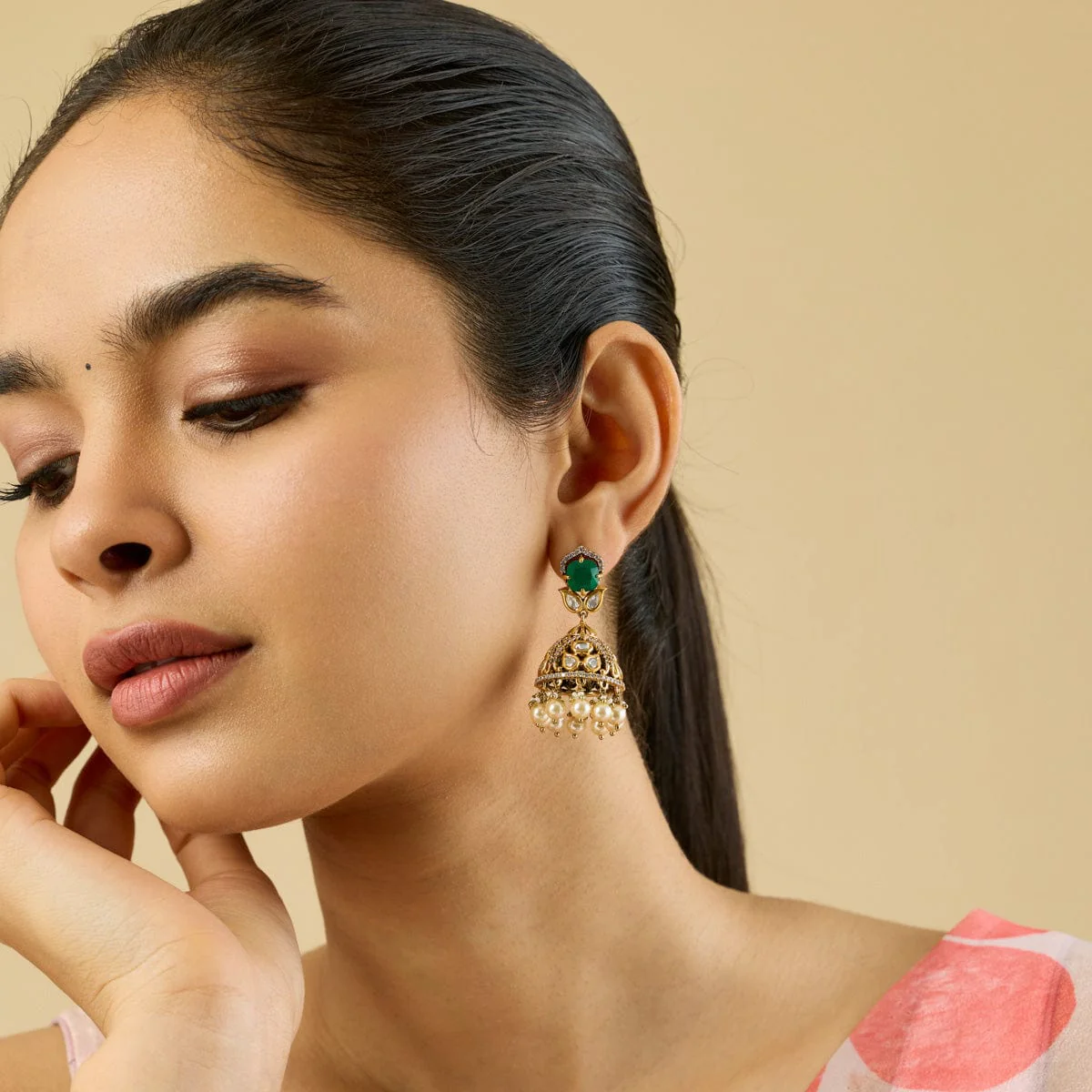 Kundan Earring 184822 - Image 6