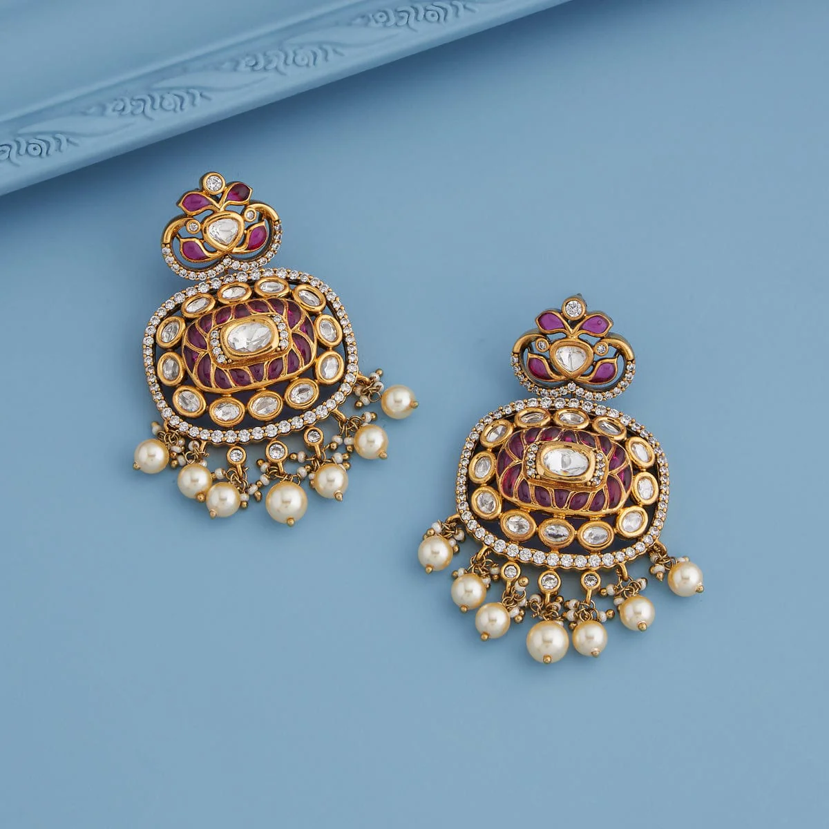 Kundan Earring 184828 - Image 2