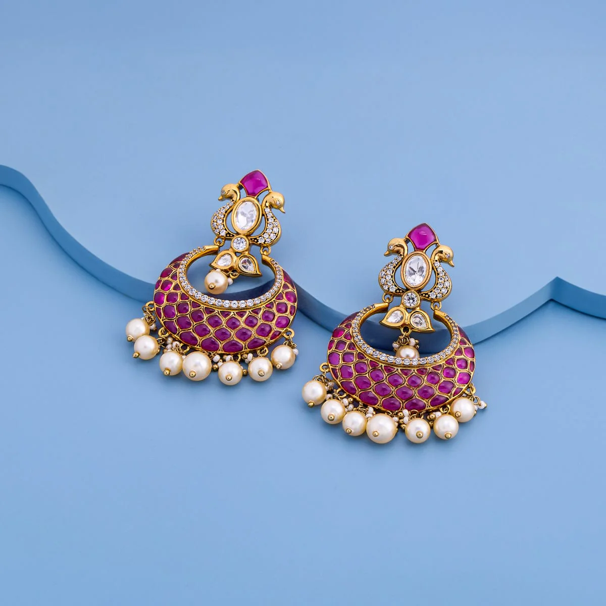 Kundan Earring 184830 - Image 2