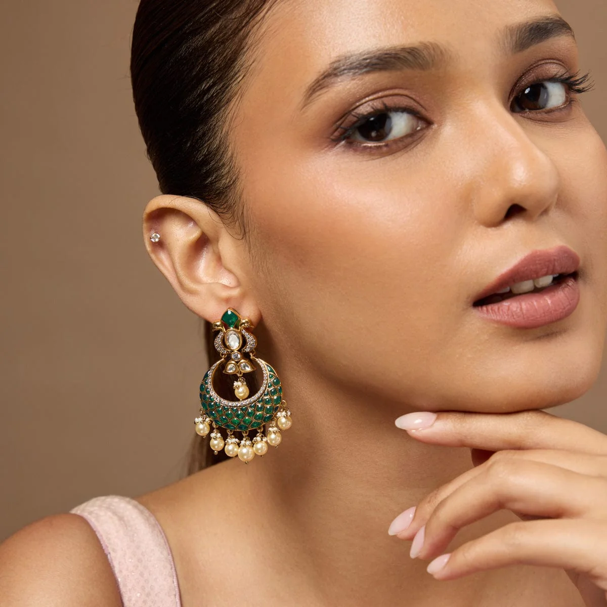 Kundan Earring 184830 - Image 6
