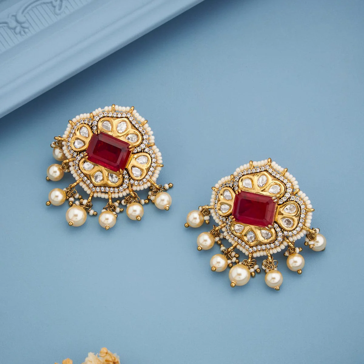 Kundan Earring 184832 - Image 2