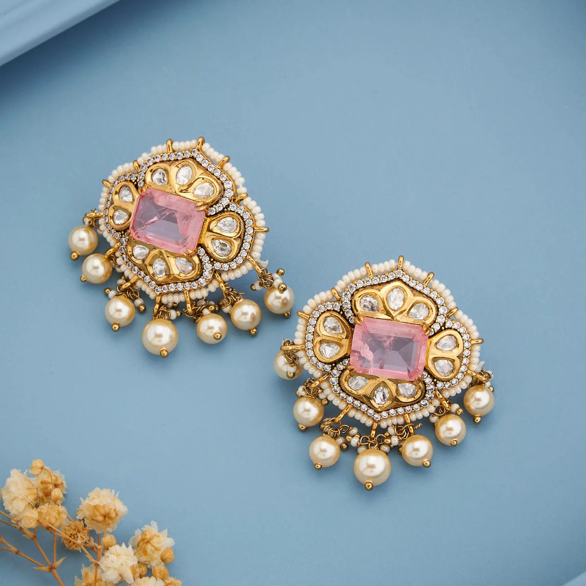 Kundan Earring 184832 - Image 8