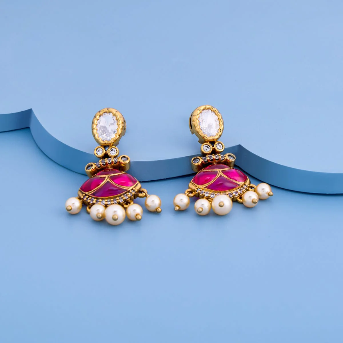 Kundan Earring 184834 - Image 2