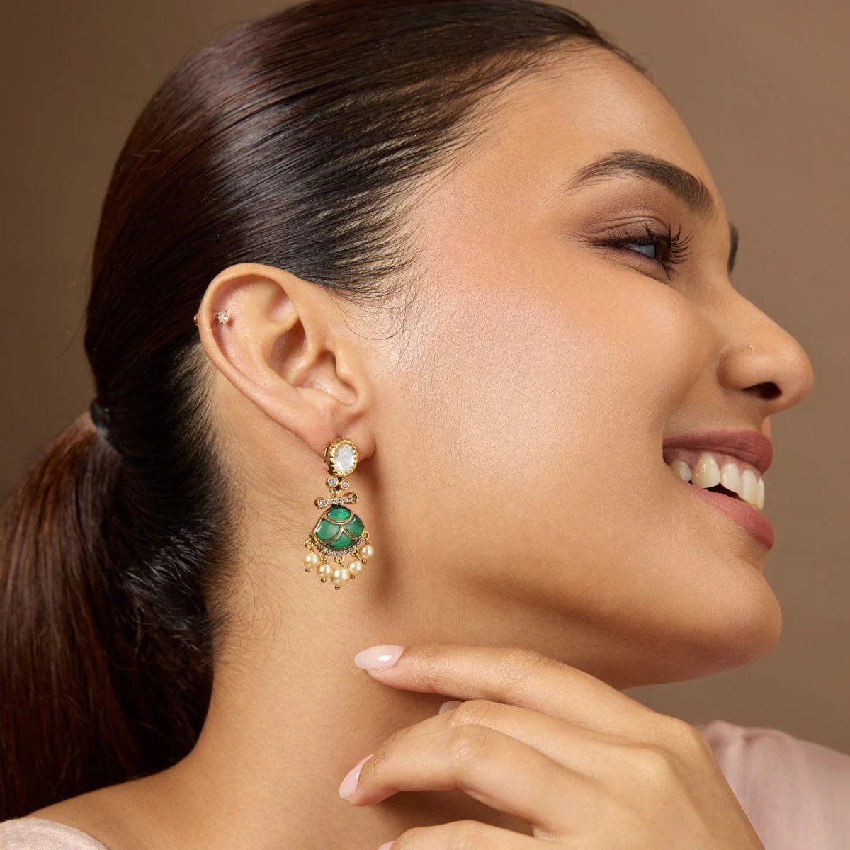 Kundan Earring 184834 - Image 6