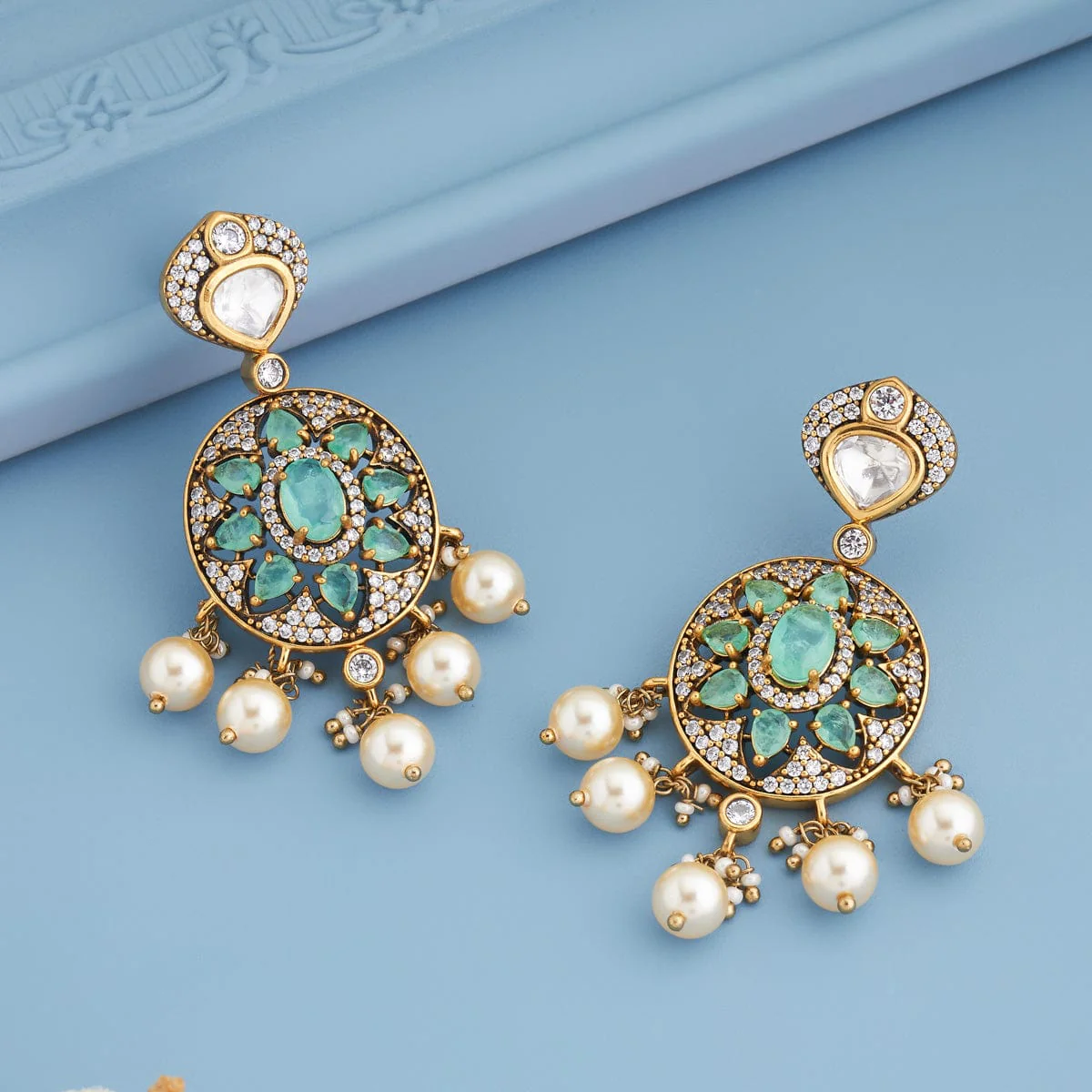 Kundan Earring 184837 - Image 5