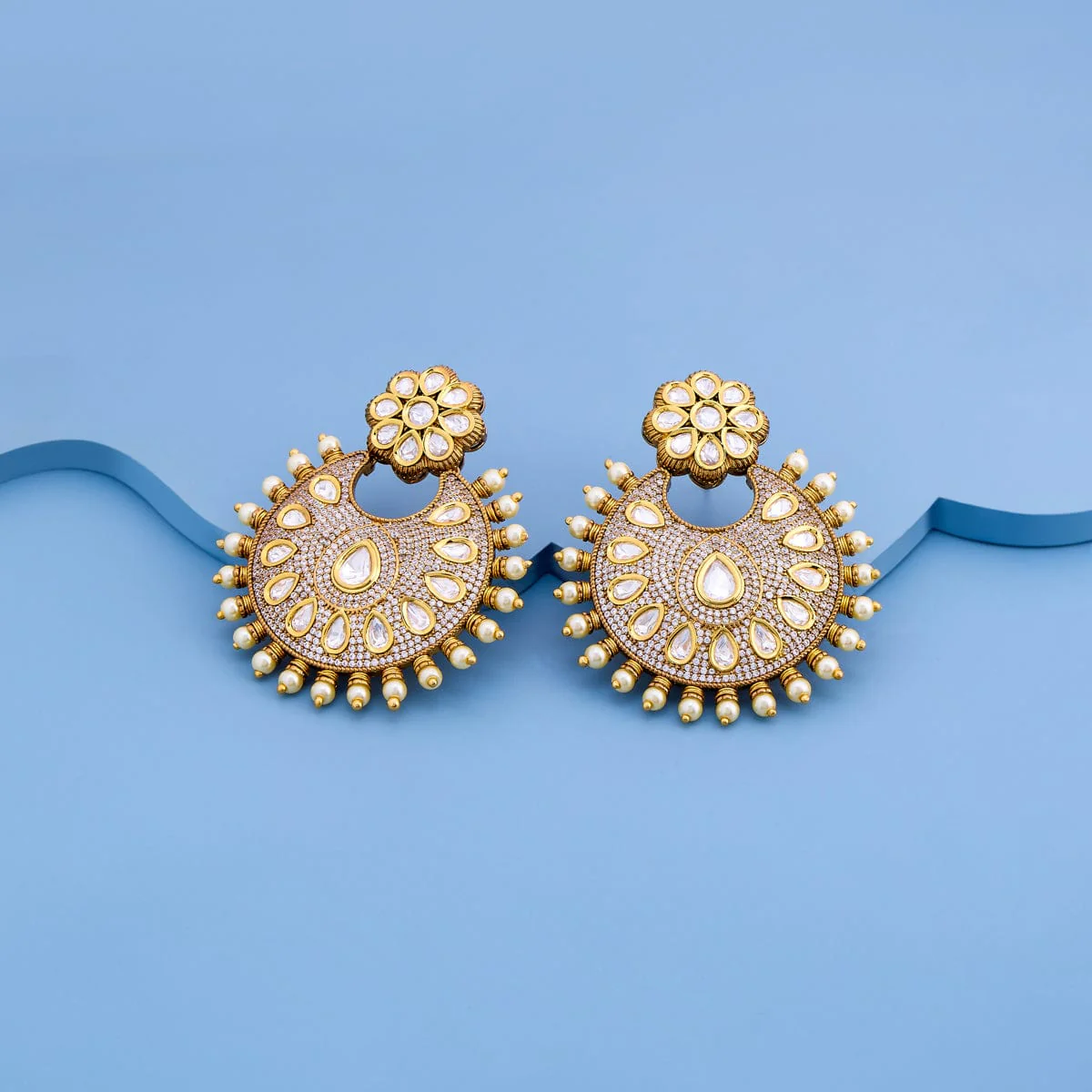 Kundan Earring 186646 - Image 2