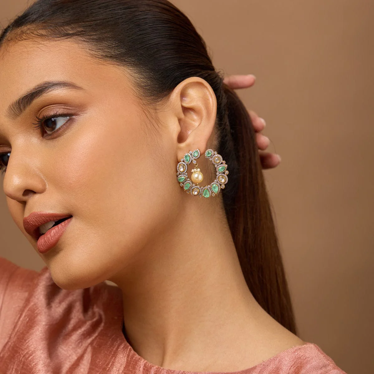 Kundan Earring 187770 - Image 6