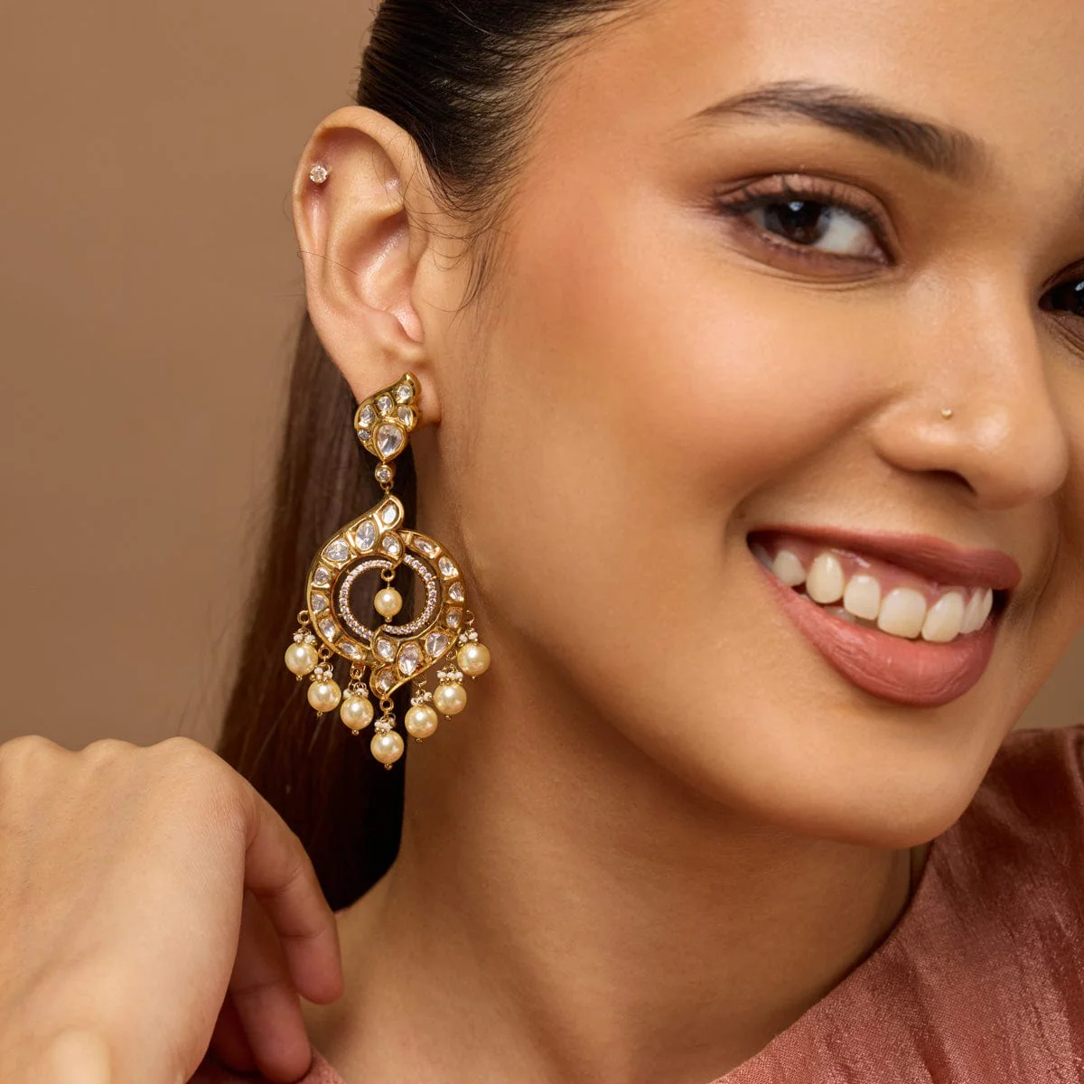 Kundan Earring 187771 - Image 3