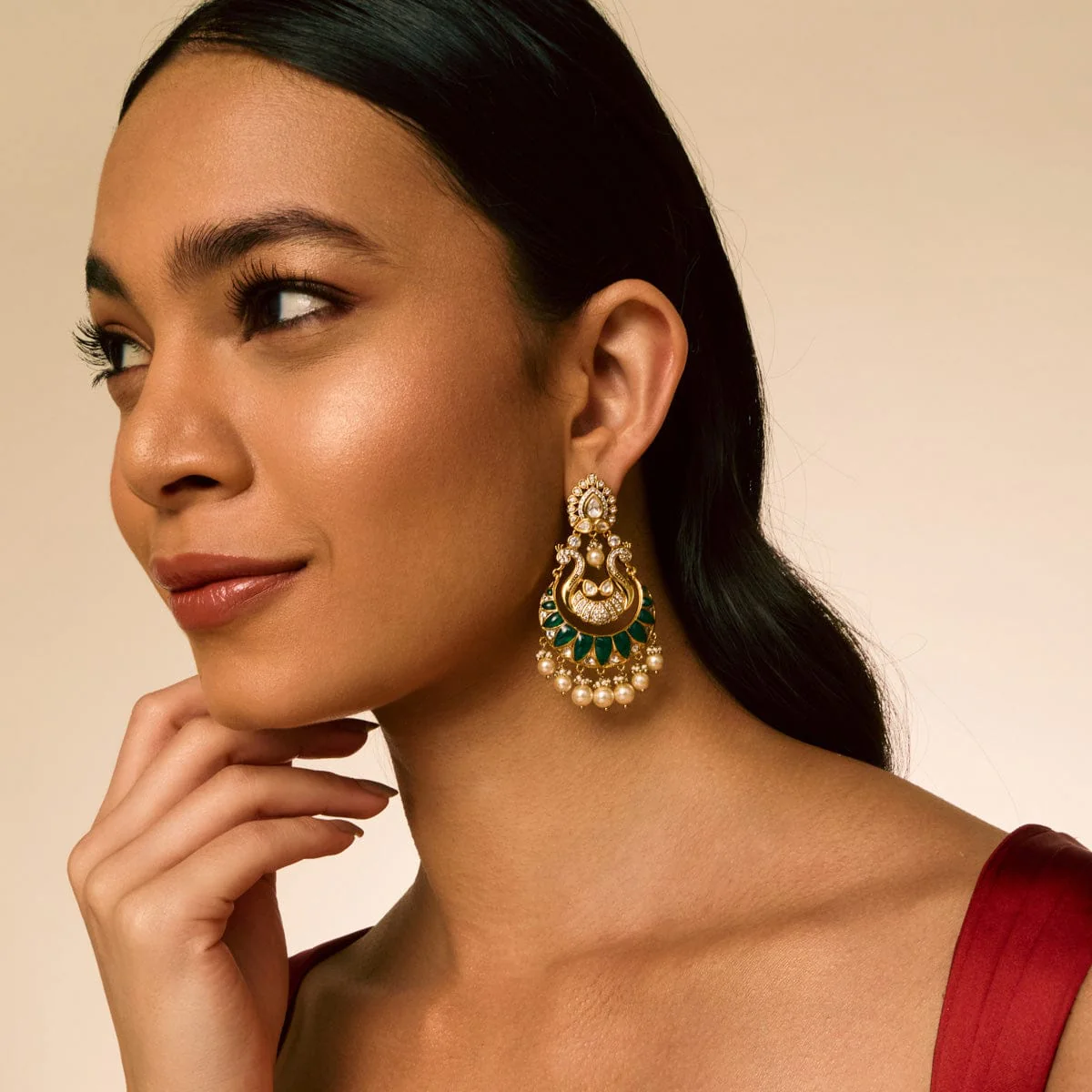 Kundan Earring 187772 - Image 3