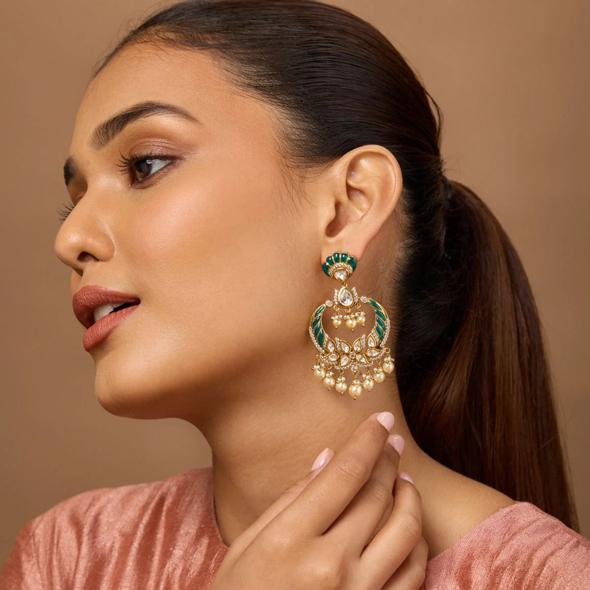 Kundan Earring 187773 - Image 3
