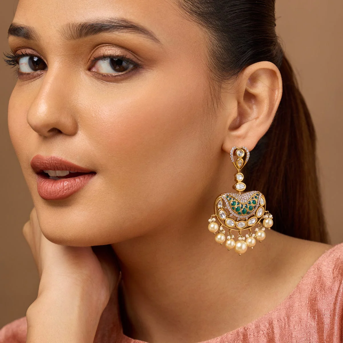 Kundan Earring 187774 - Image 3