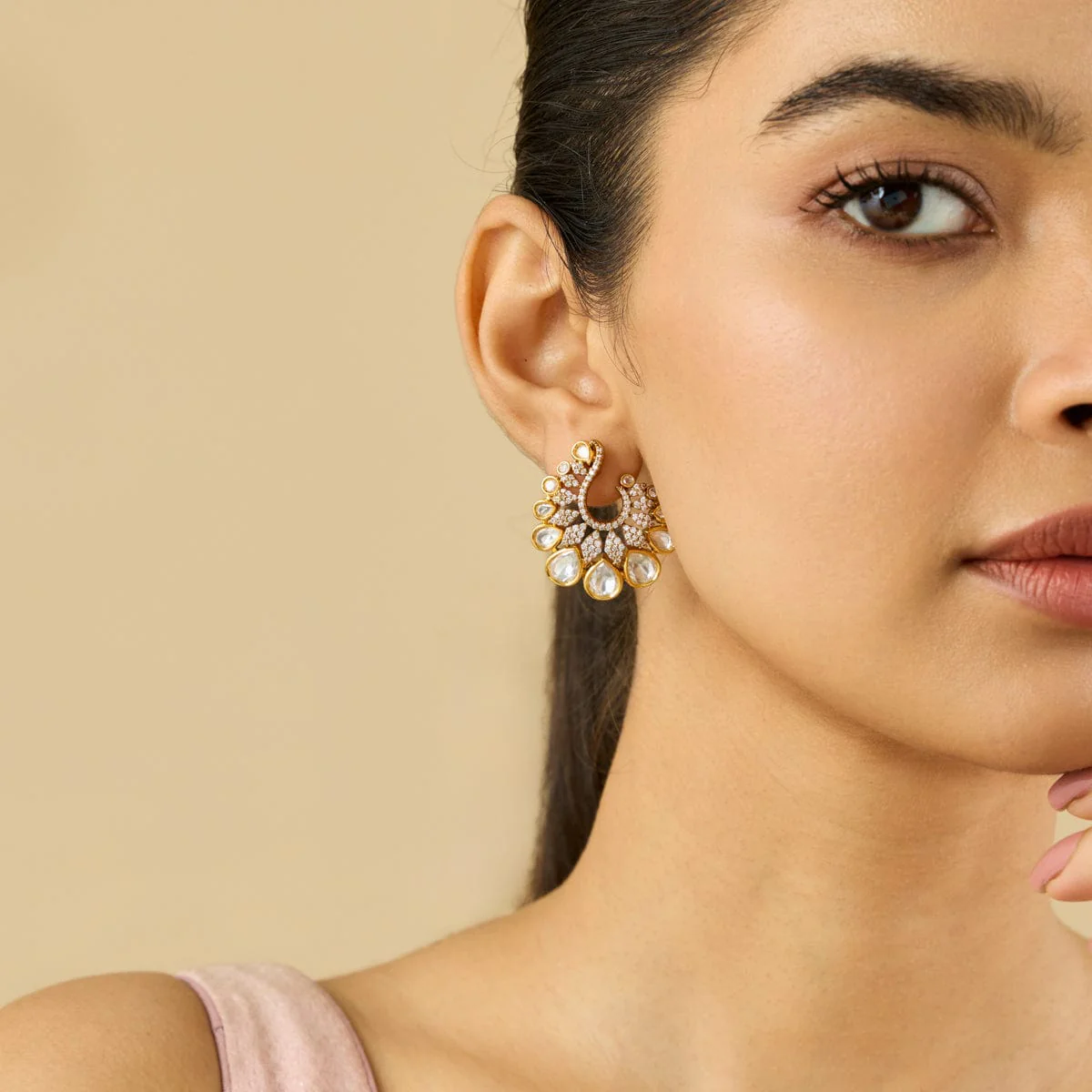 Kundan Earring 187894 - Image 4