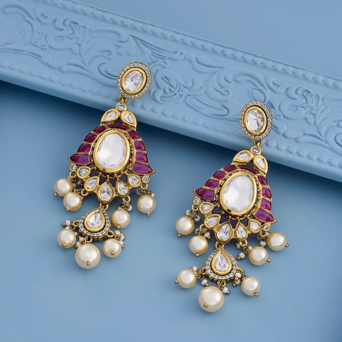 Kundan Earring 189229 - Image 2