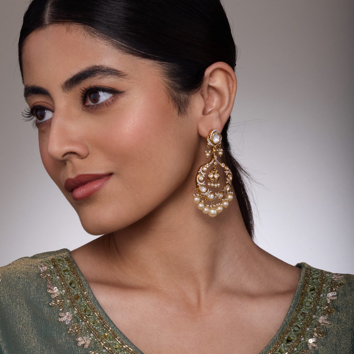 Kundan Earring 189230 - Image 3