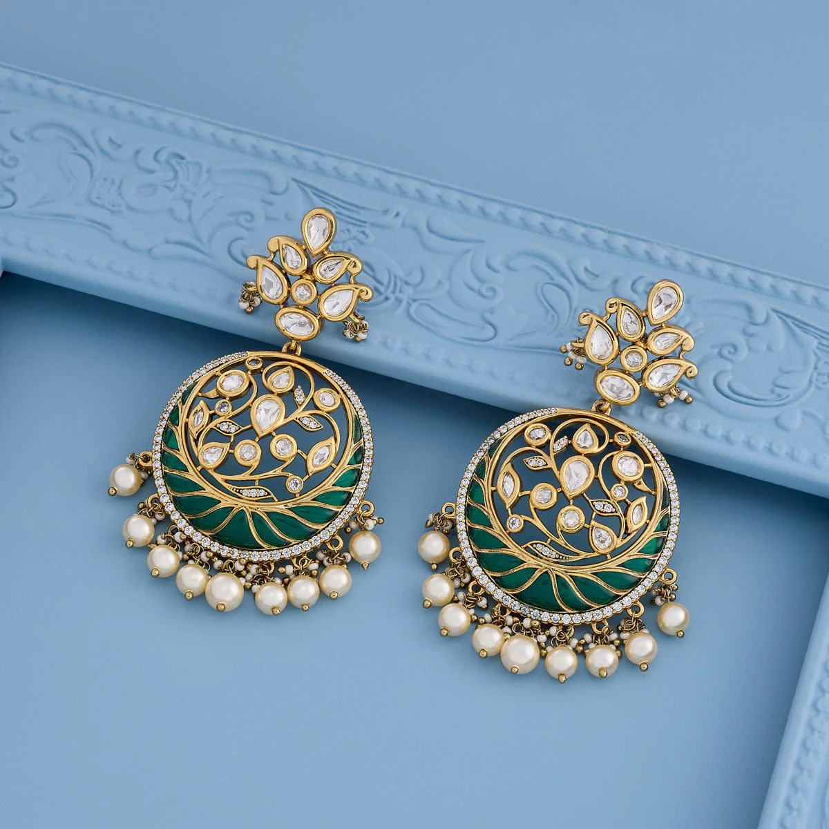 Kundan Earring 189232 - Image 5