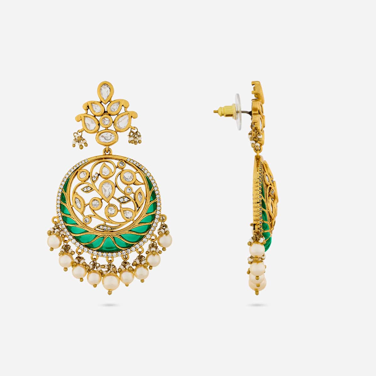 Kundan Earring 189232 - Image 7