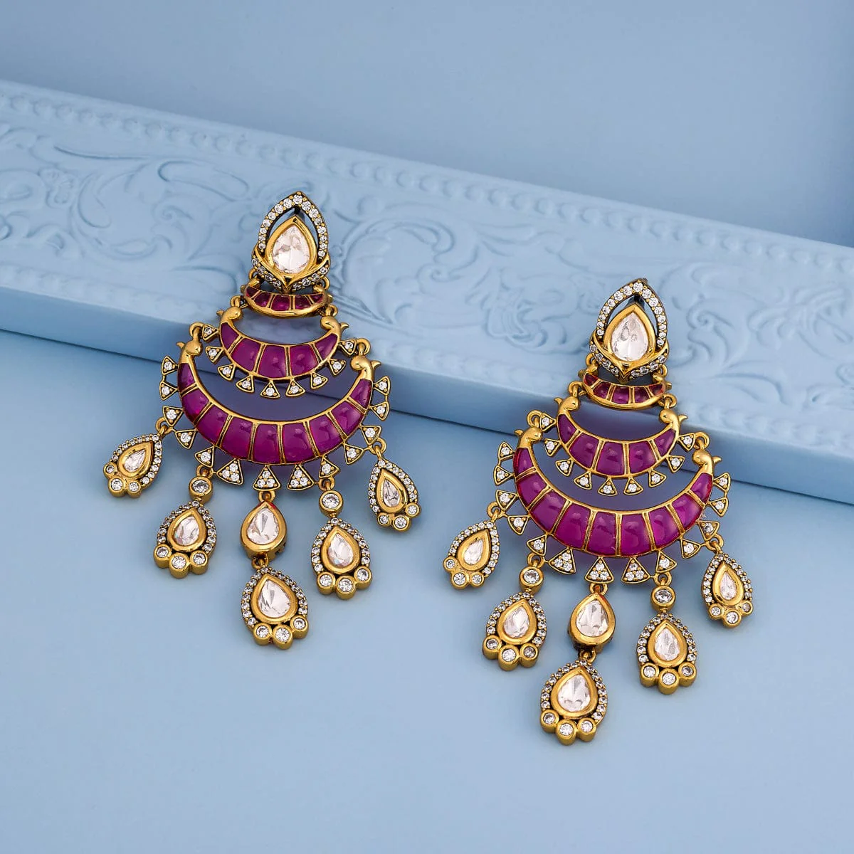 Kundan Earring 189235 - Image 2