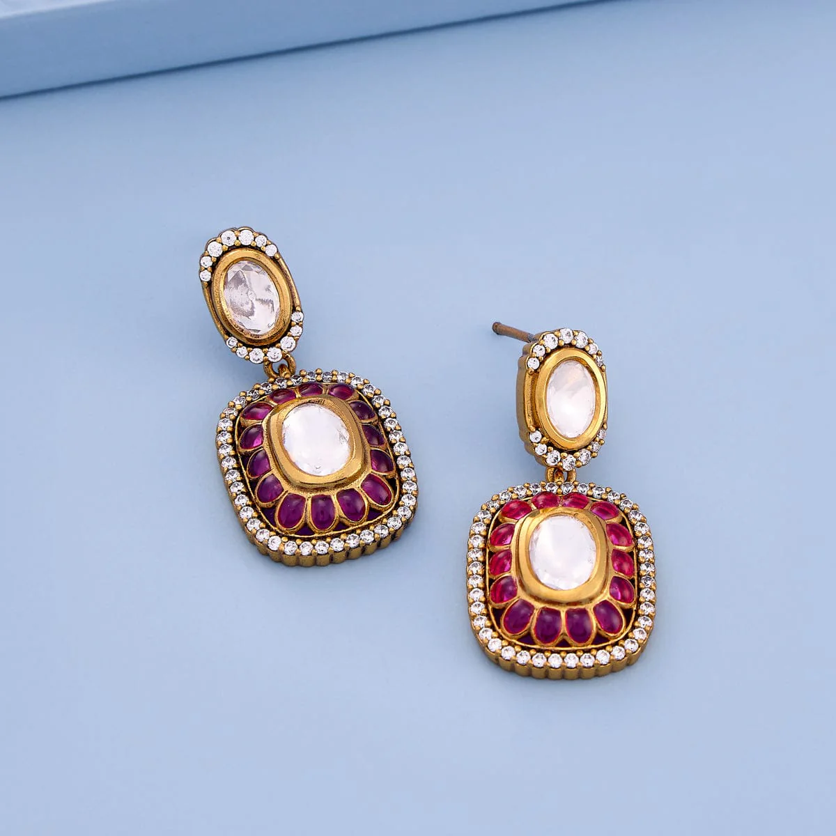 Kundan Earring 189236 - Image 2