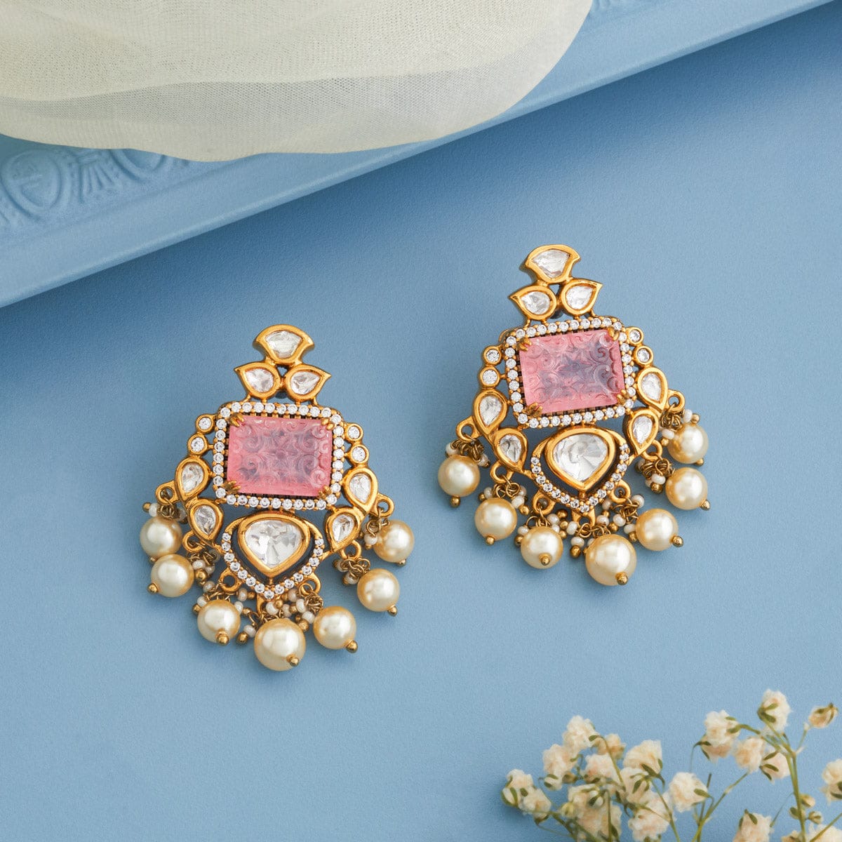 Kundan Earring 191727 - Image 9