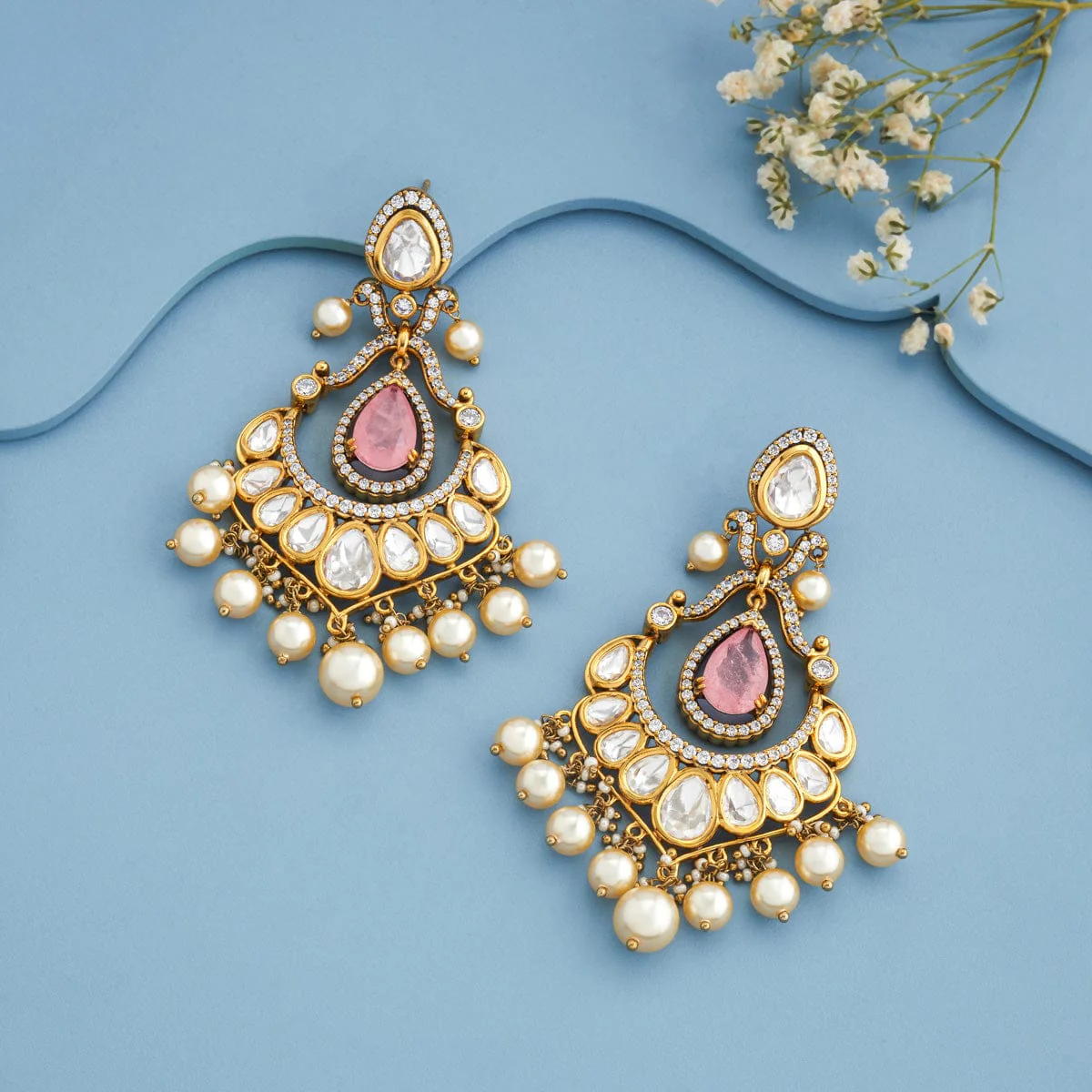 Kundan Earring 191736 - Image 2