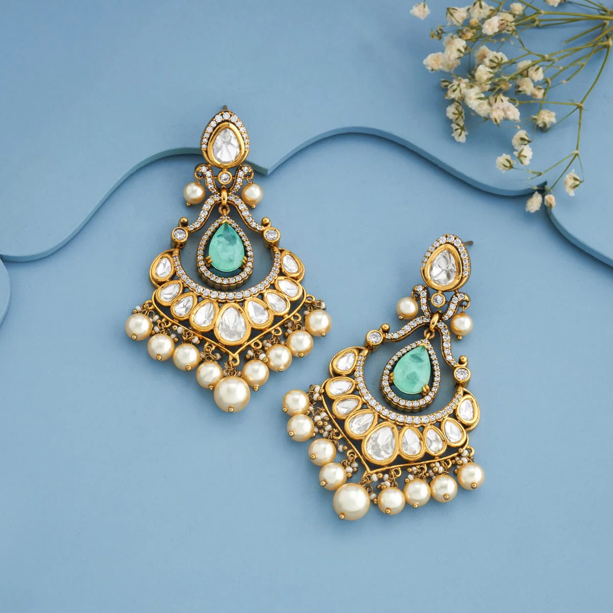 Kundan Earring 191736 - Image 5