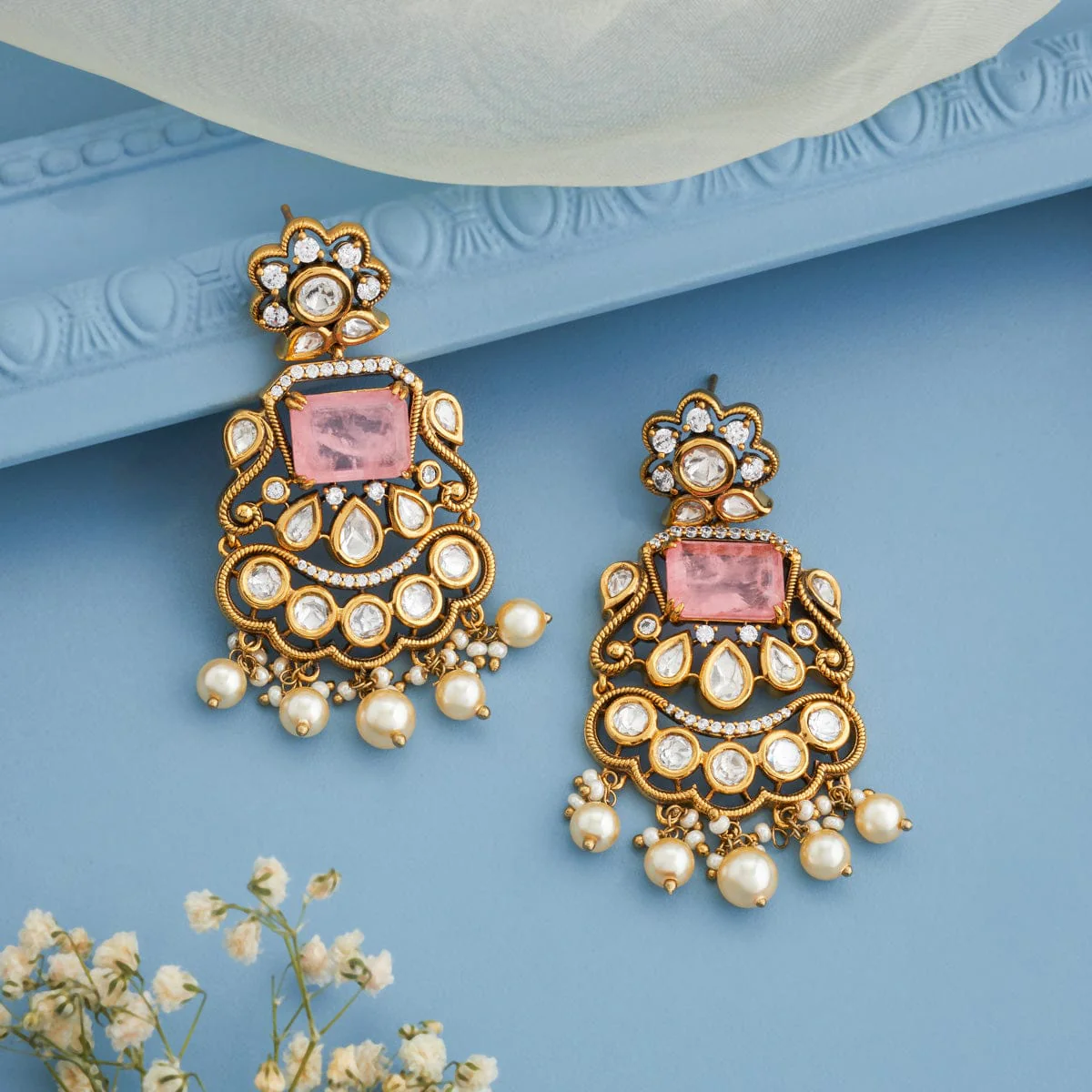 Kundan Earring 191739 - Image 5