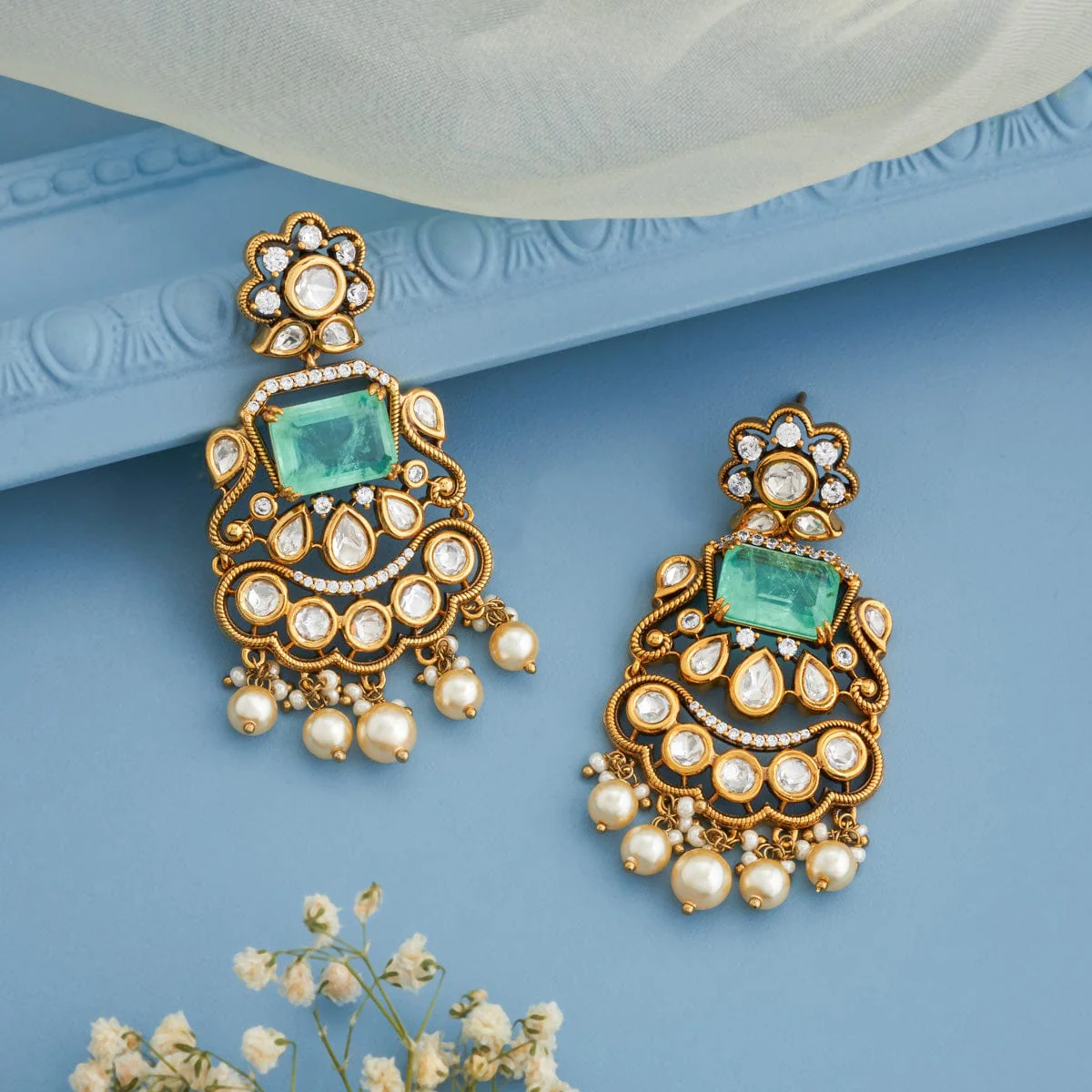 Kundan Earring 191739 - Image 8