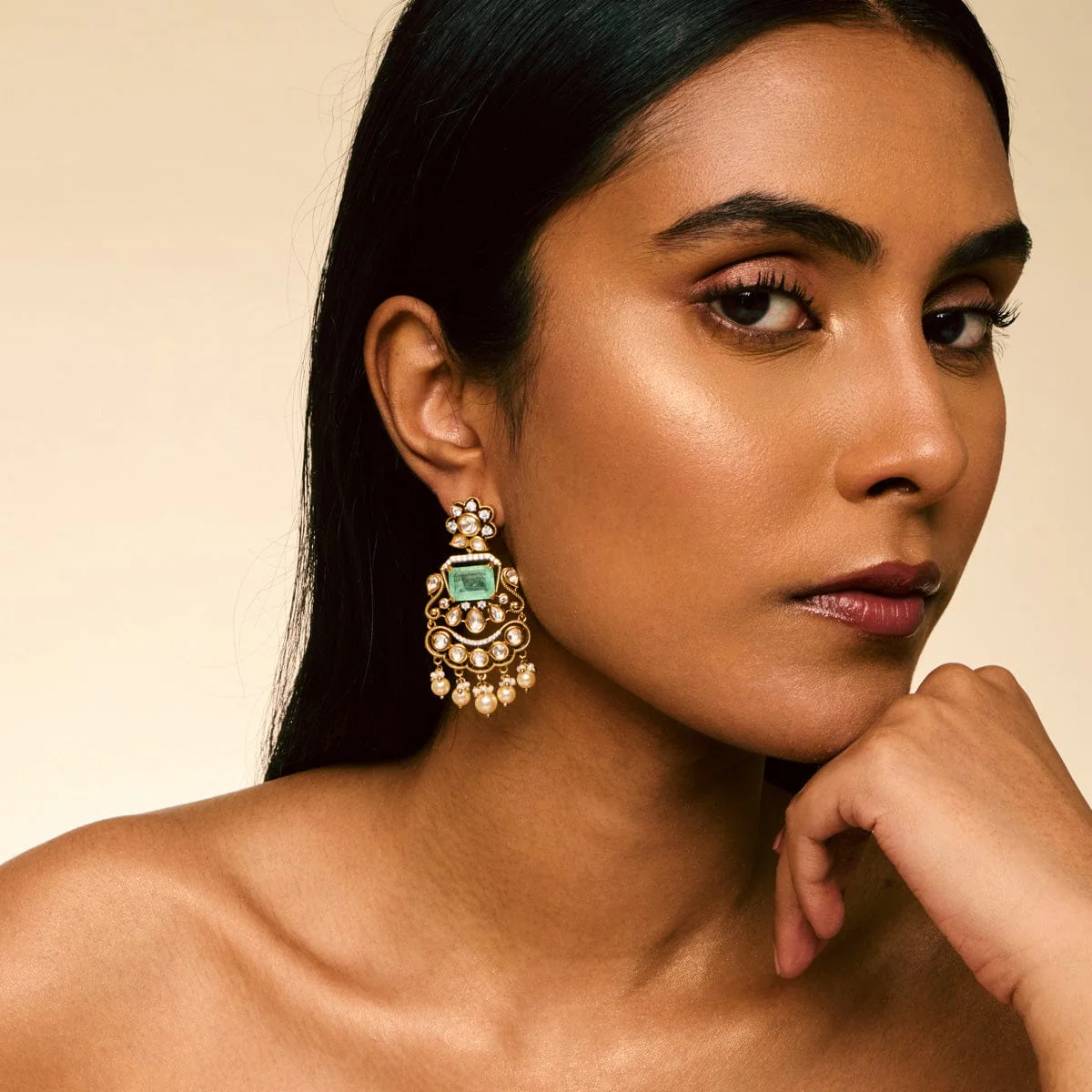 Kundan Earring 191739 - Image 9