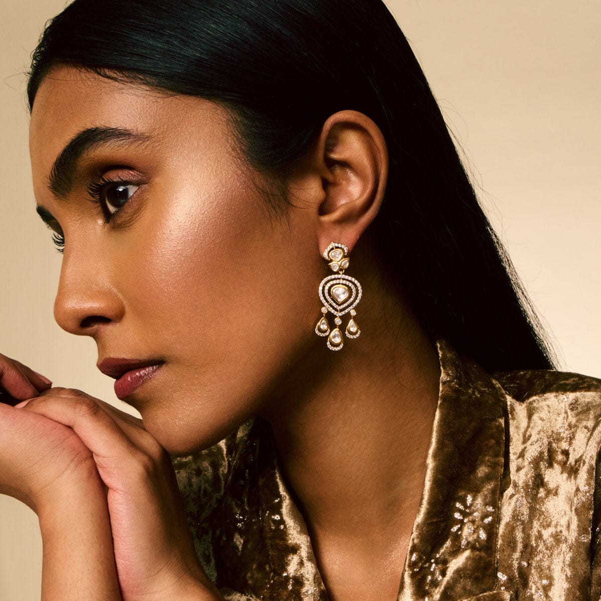 Kundan Earring 191742 - Image 3