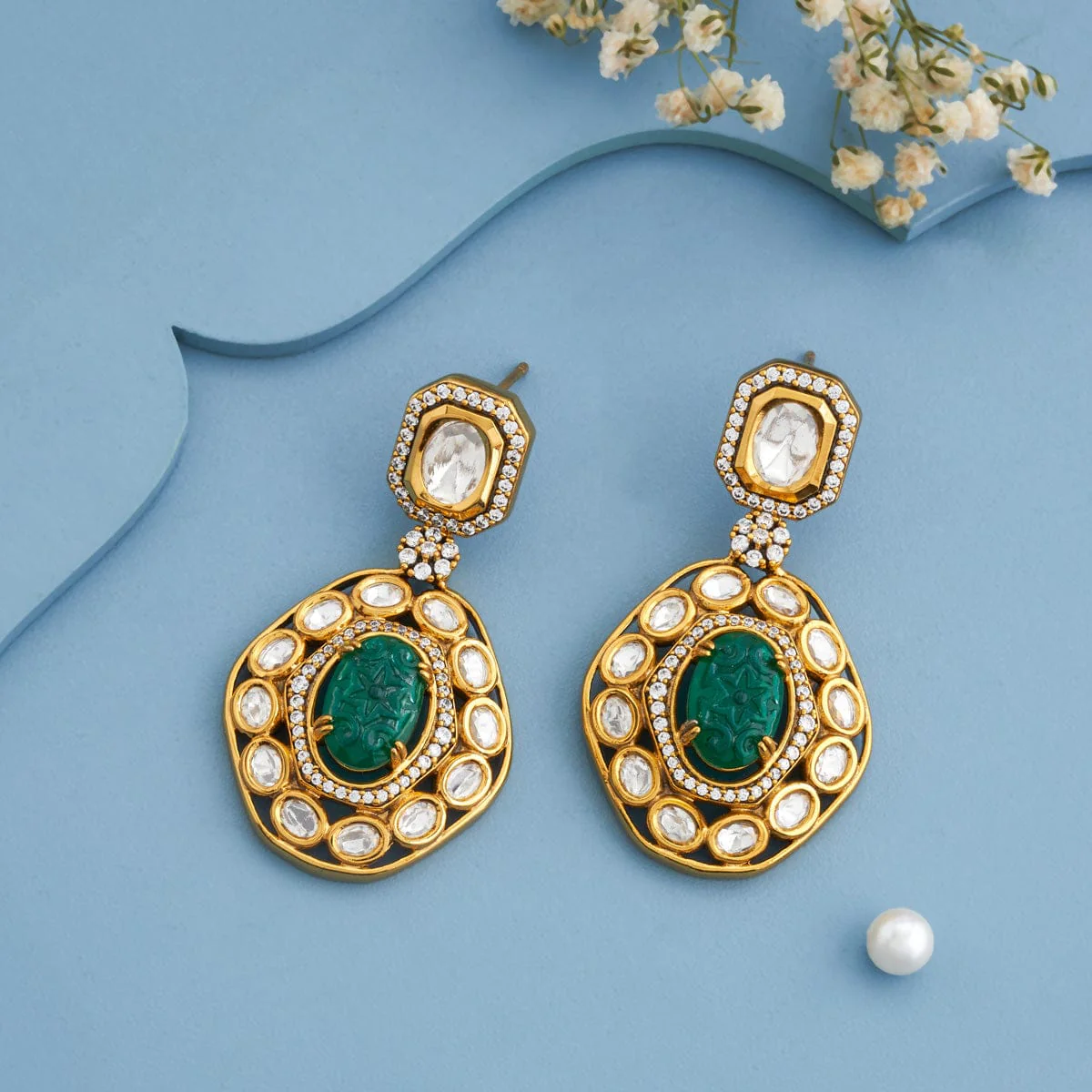Kundan Earring 191755 - Image 5