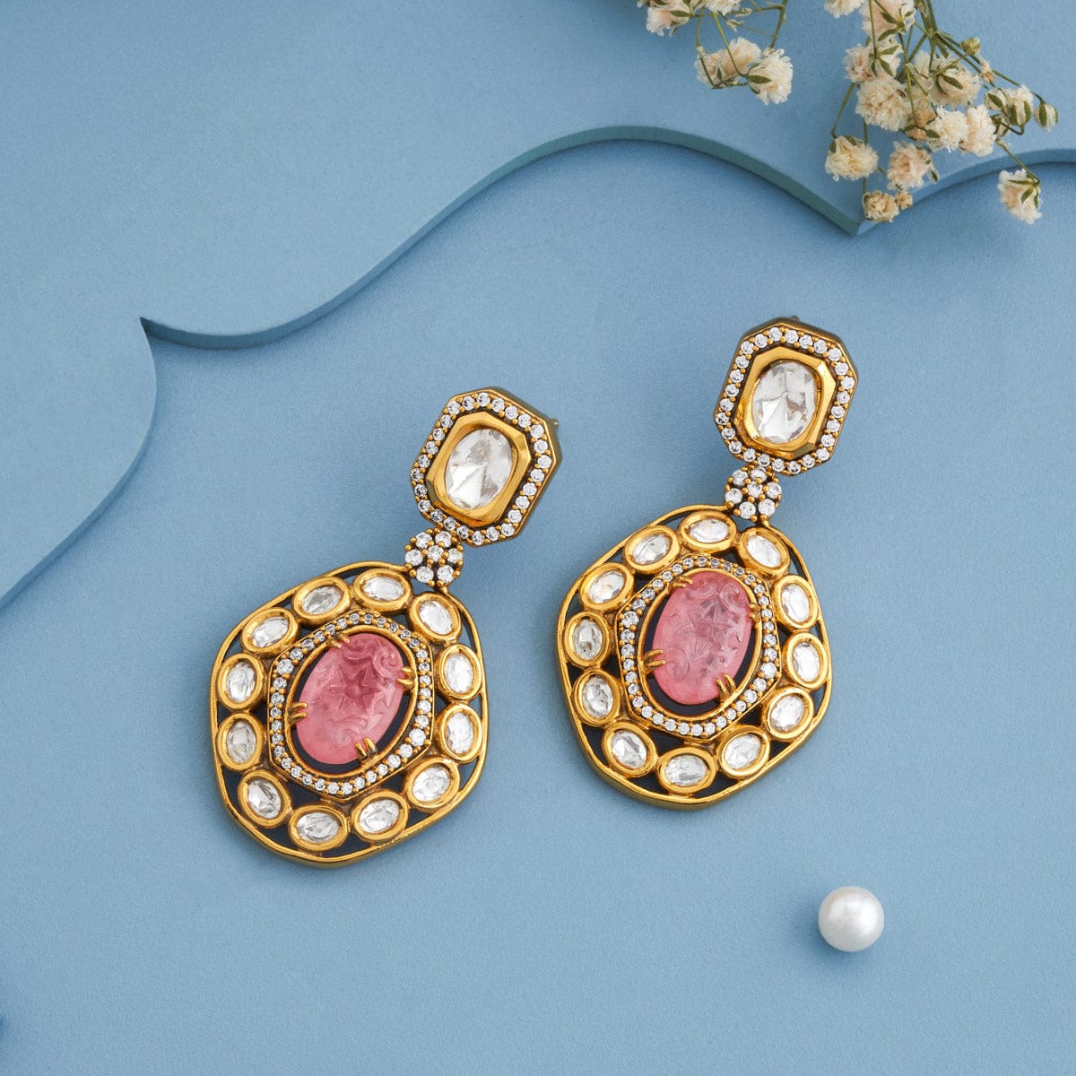 Kundan Earring 191755 - Image 9