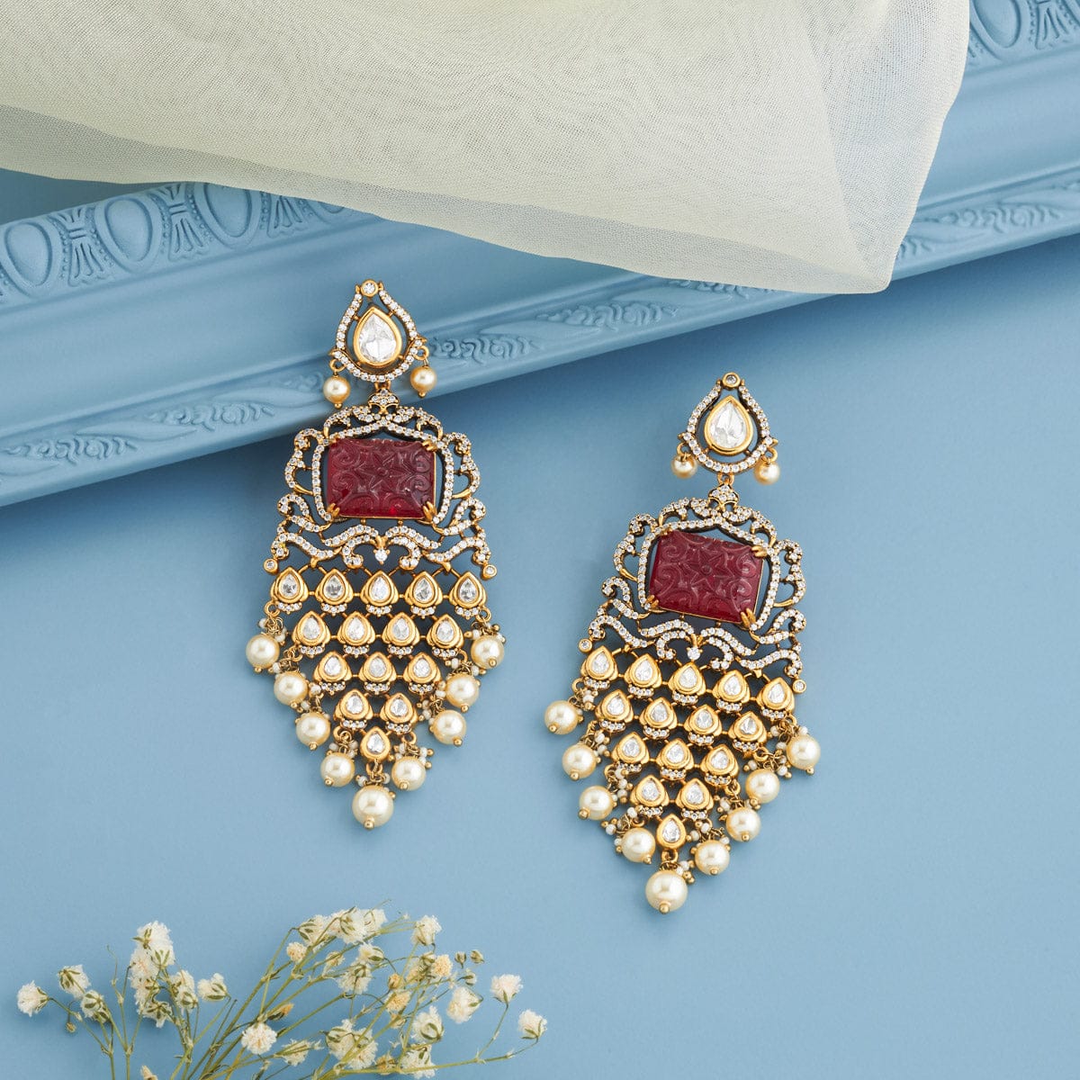 Kundan Earring 191757 - Image 2