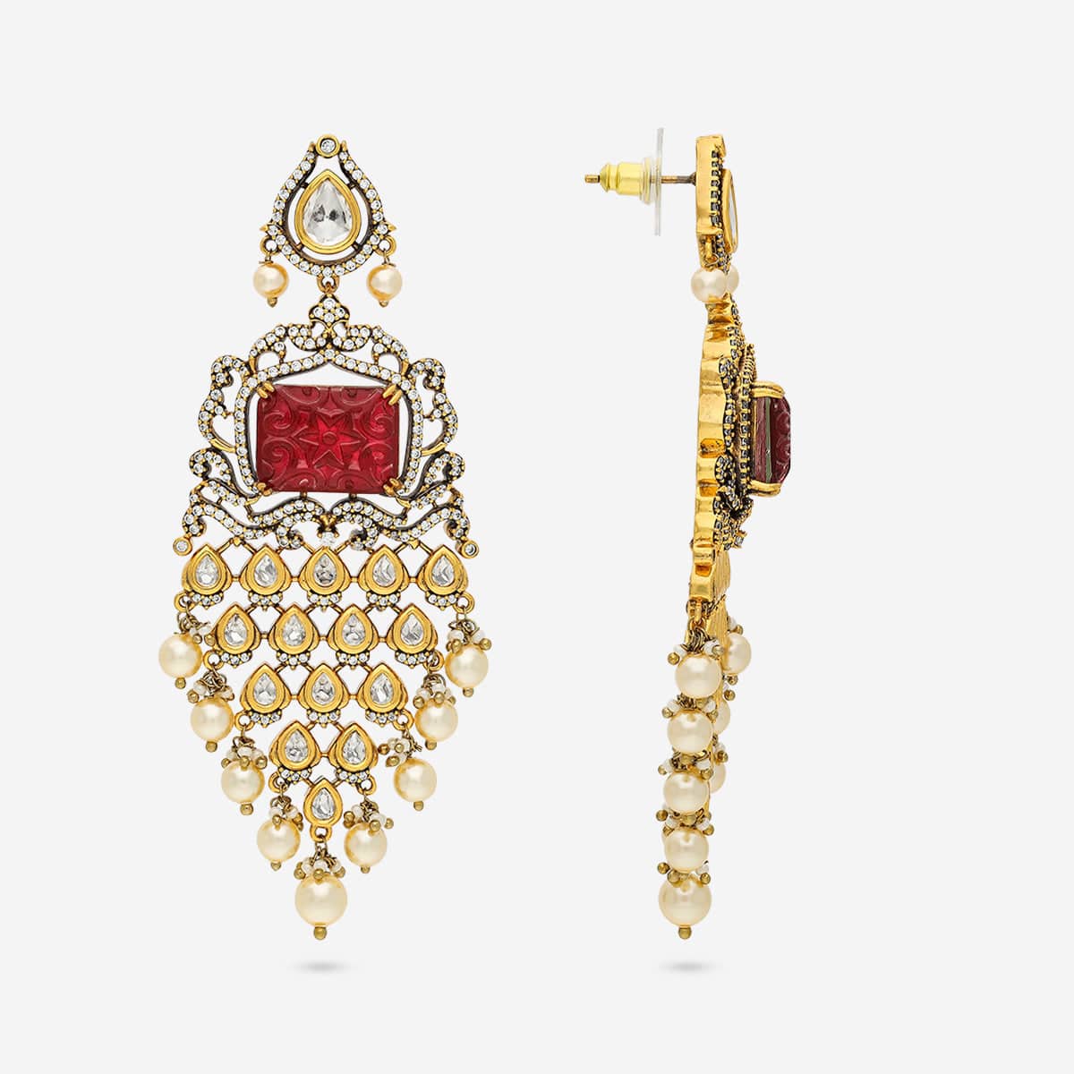 Kundan Earring 191757 - Image 4