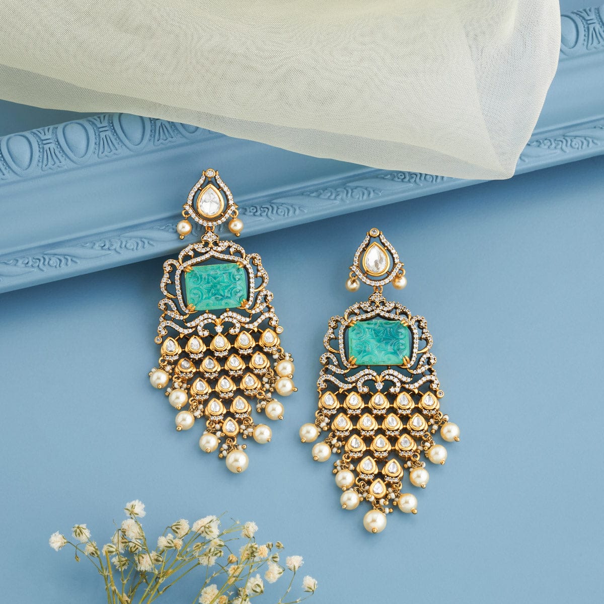 Kundan Earring 191757 - Image 6