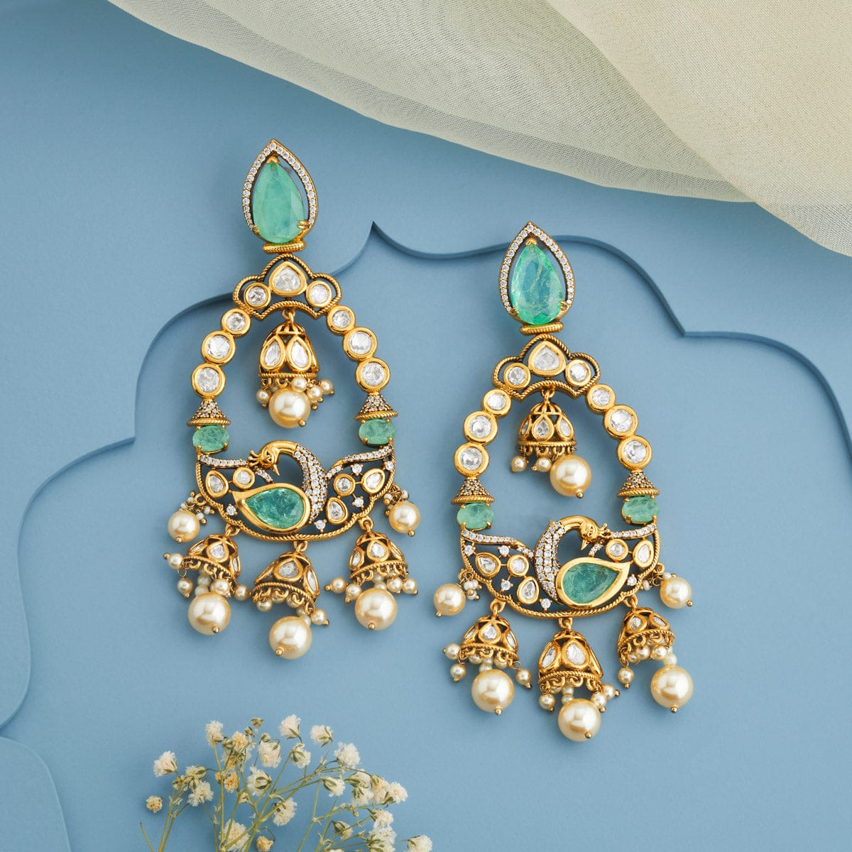 Kundan Earring 191758 - Image 5