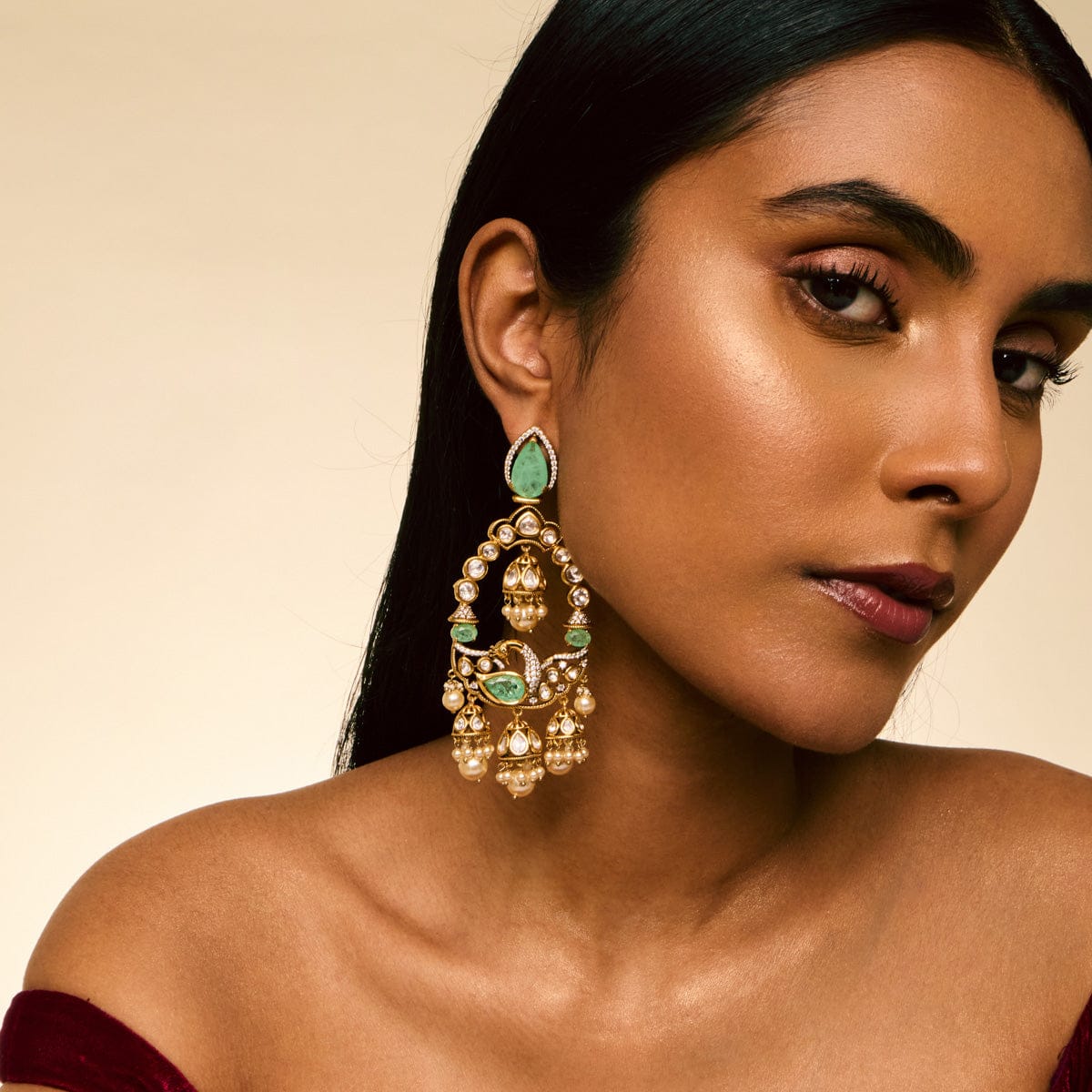 Kundan Earring 191758 - Image 6