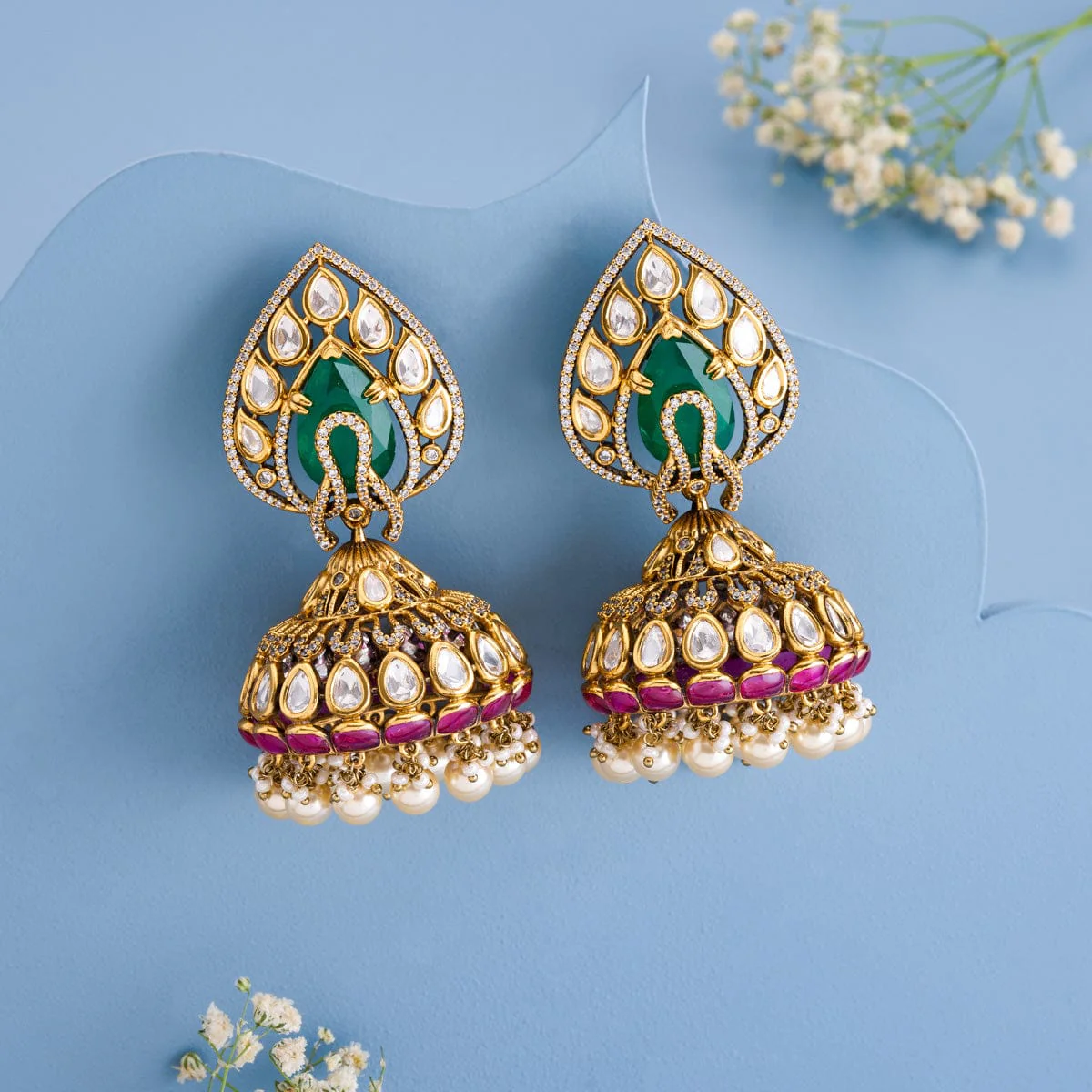 Kundan Earring 191760 - Image 2