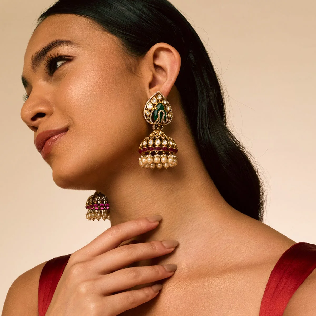 Kundan Earring 191760 - Image 3